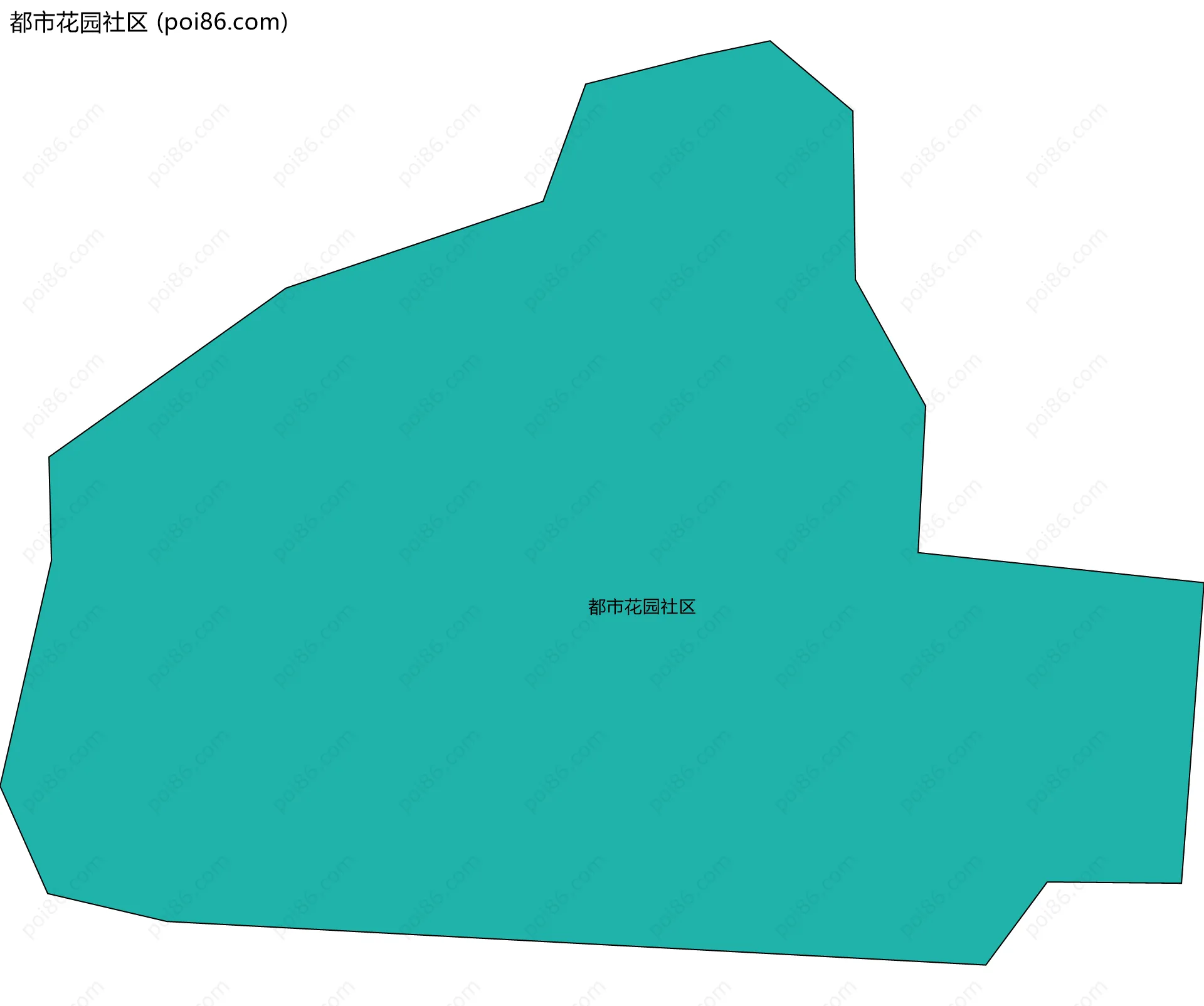 都市花园社区边界地图