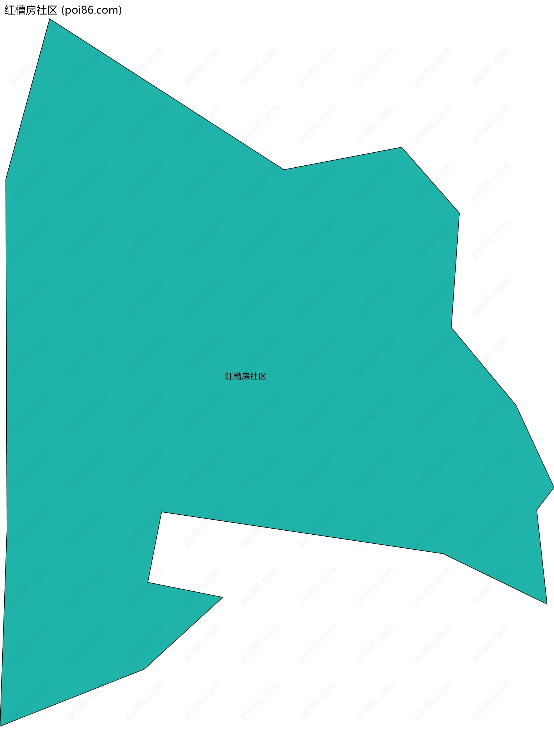 红槽房社区边界地图