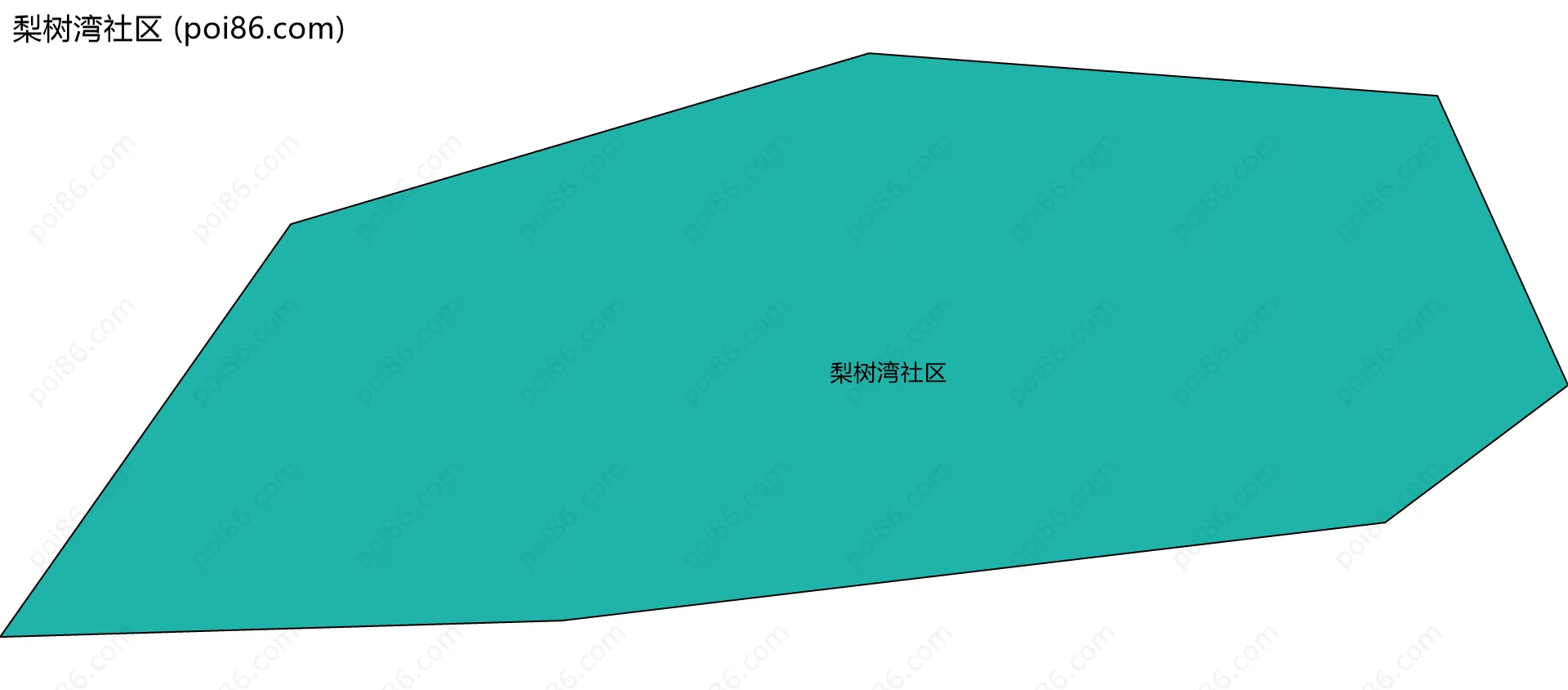 梨树湾社区边界地图