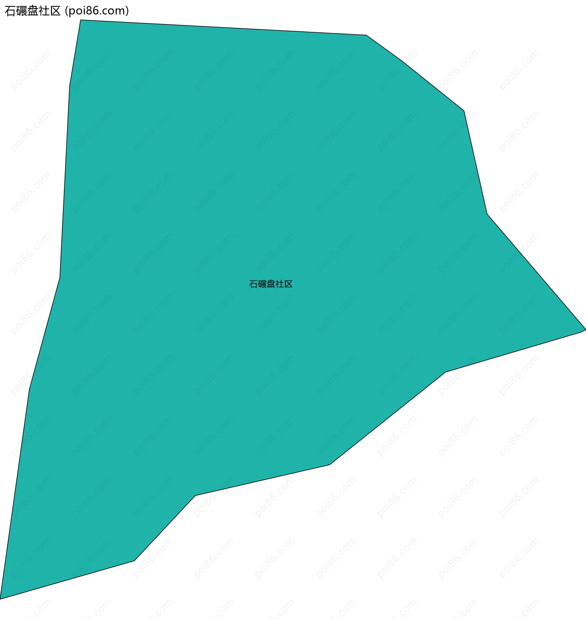 石碾盘社区边界地图