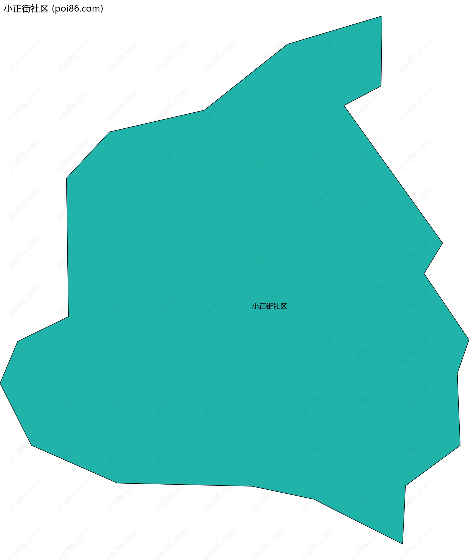 小正街社区边界地图