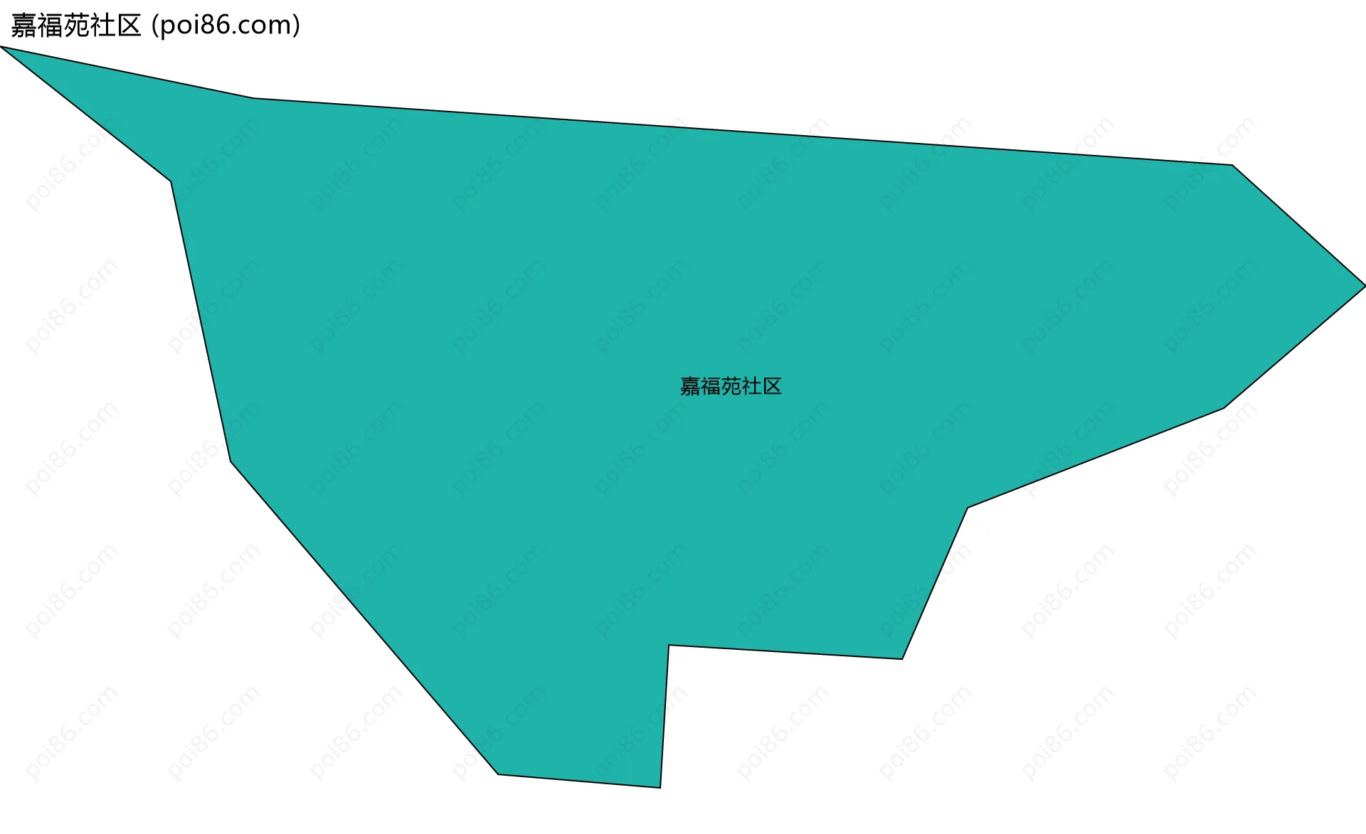 嘉福苑社区边界地图
