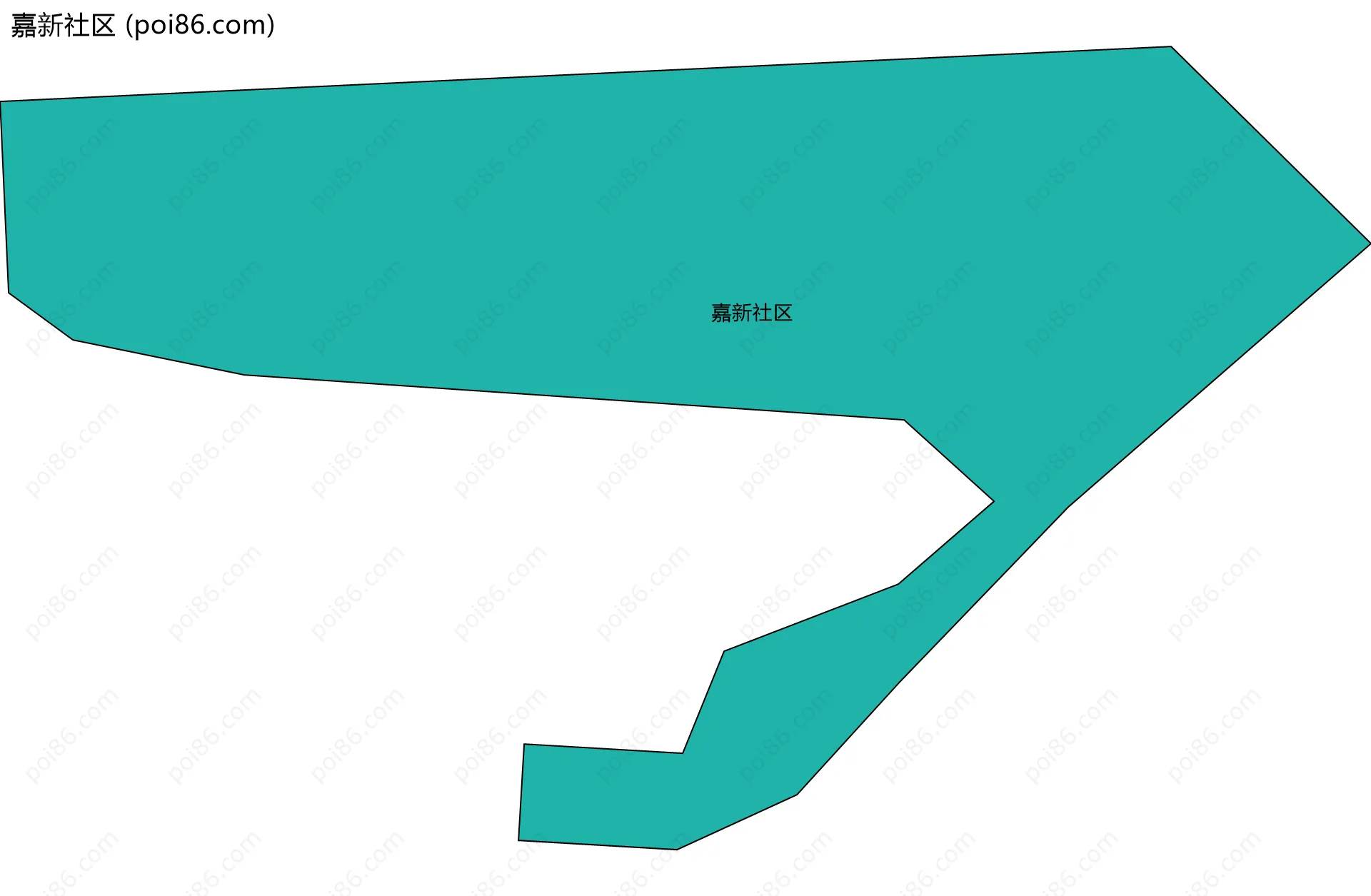 嘉新社区边界地图