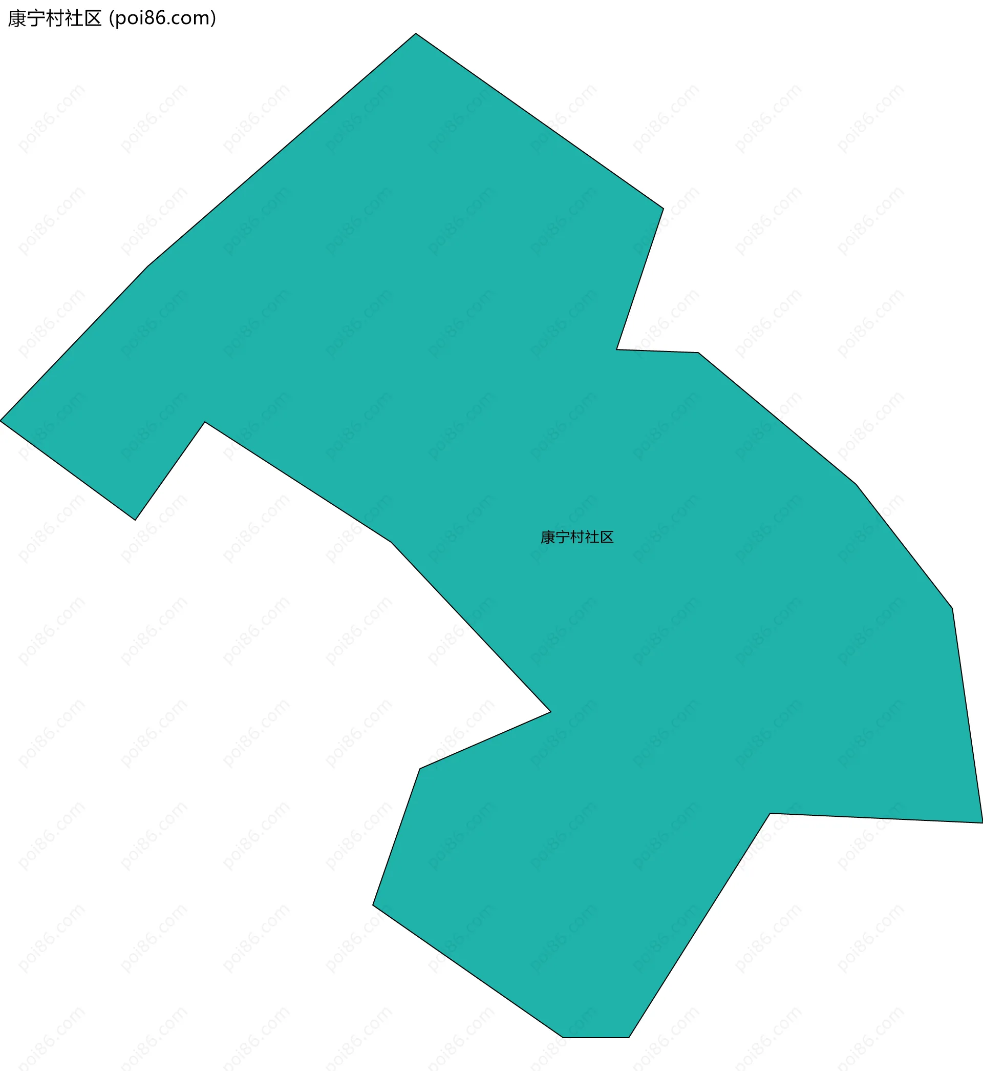 康宁村社区边界地图
