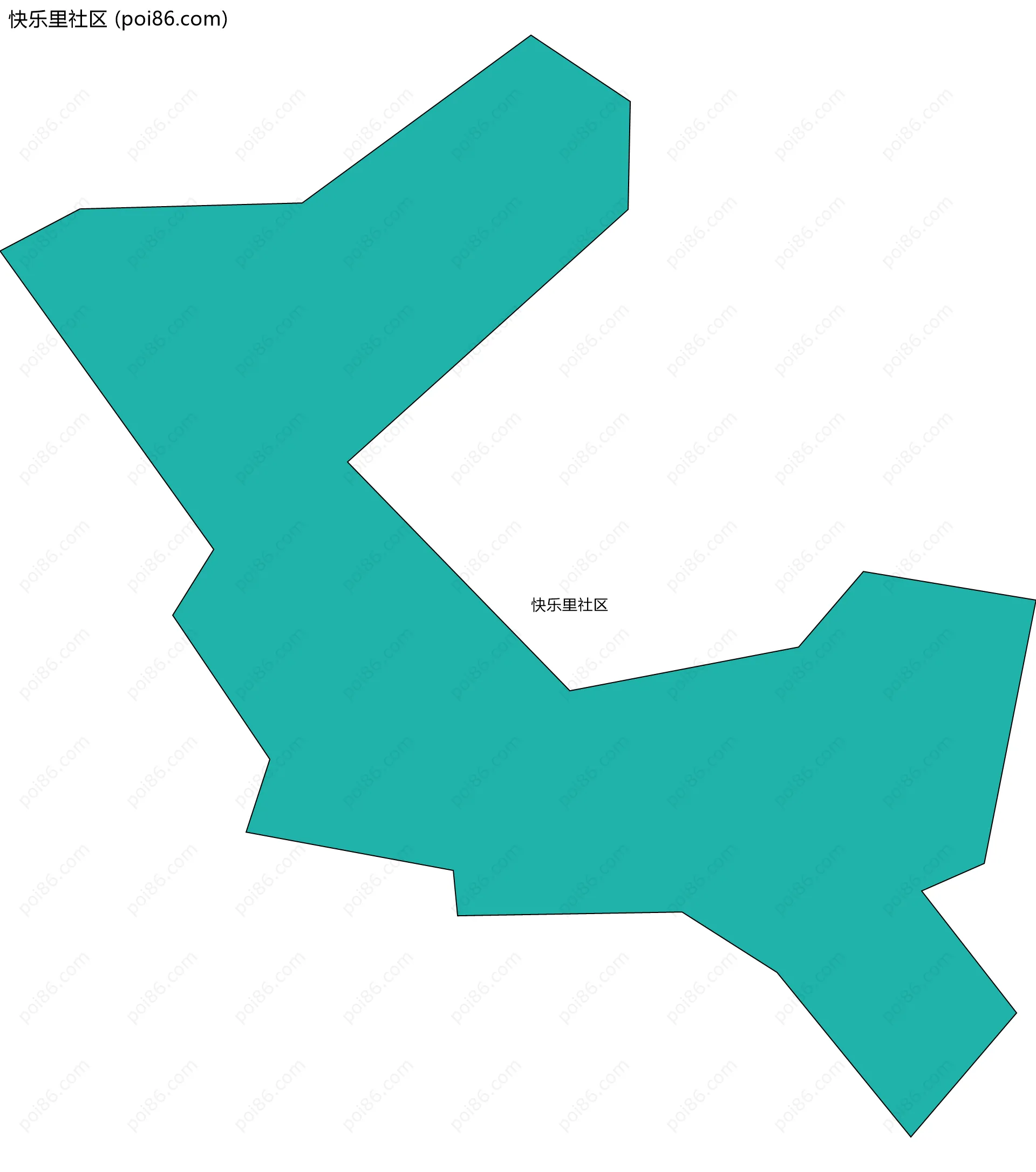 快乐里社区边界地图