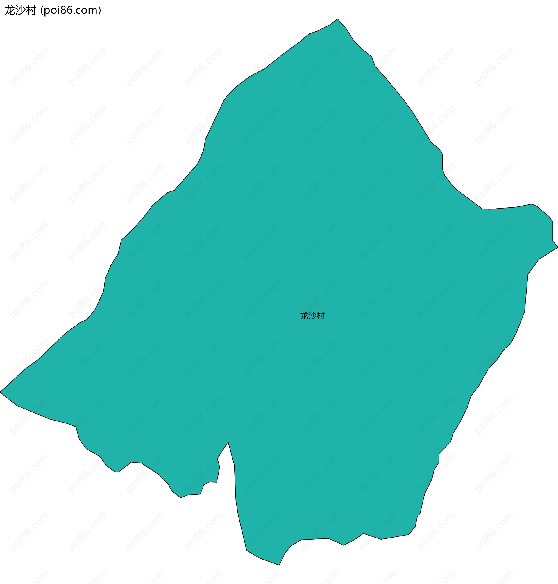 龙沙村边界地图