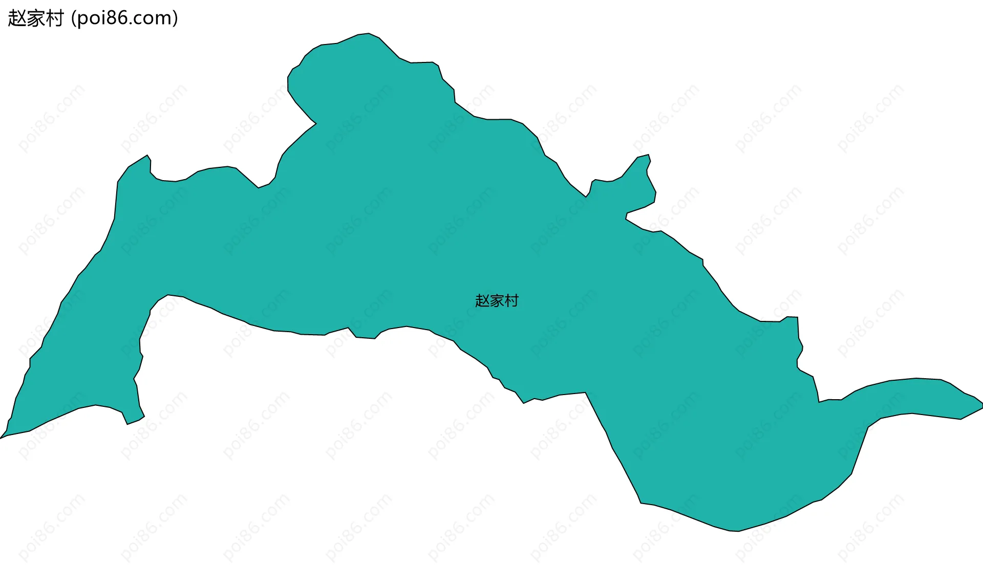 赵家村边界地图