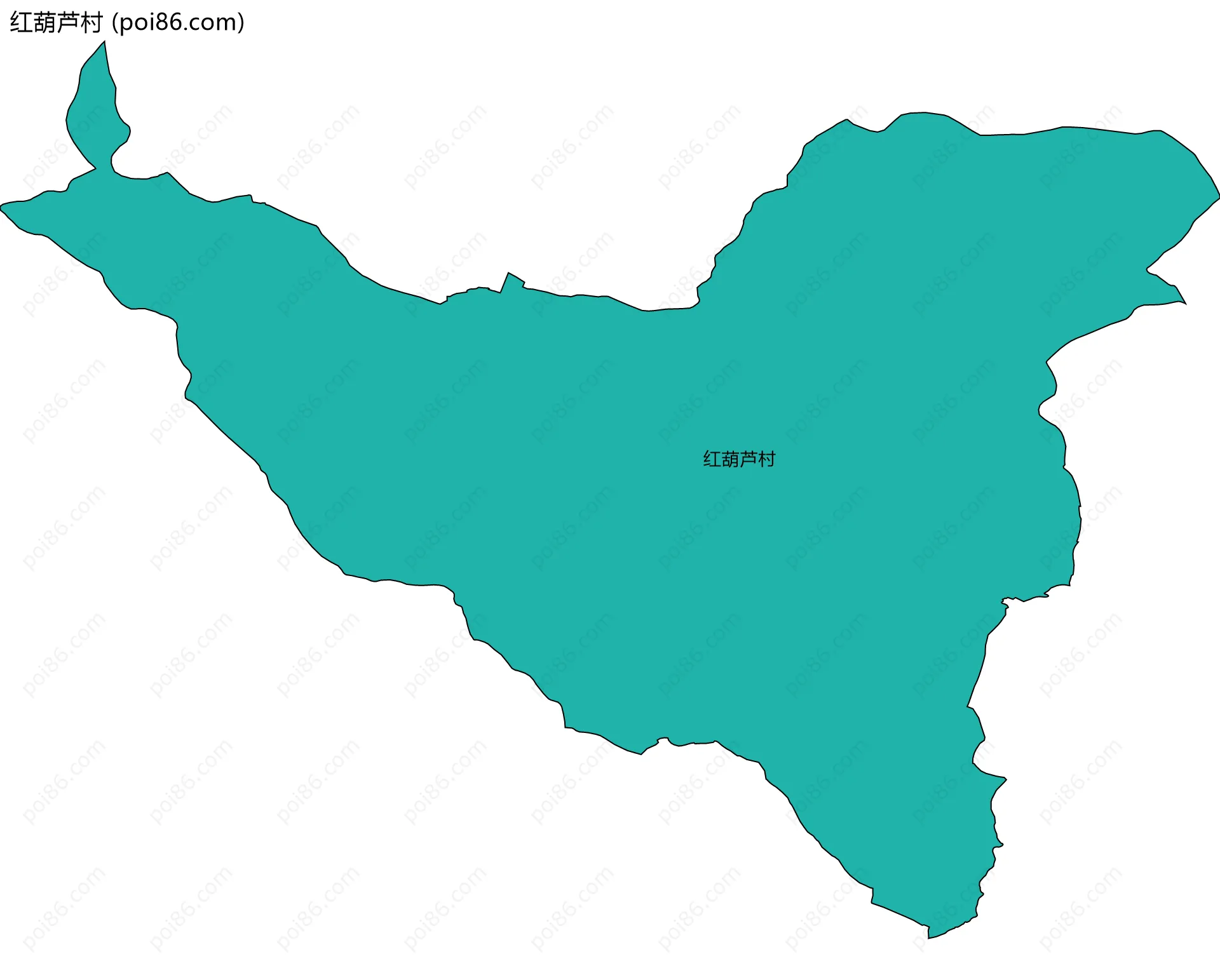红葫芦村边界地图