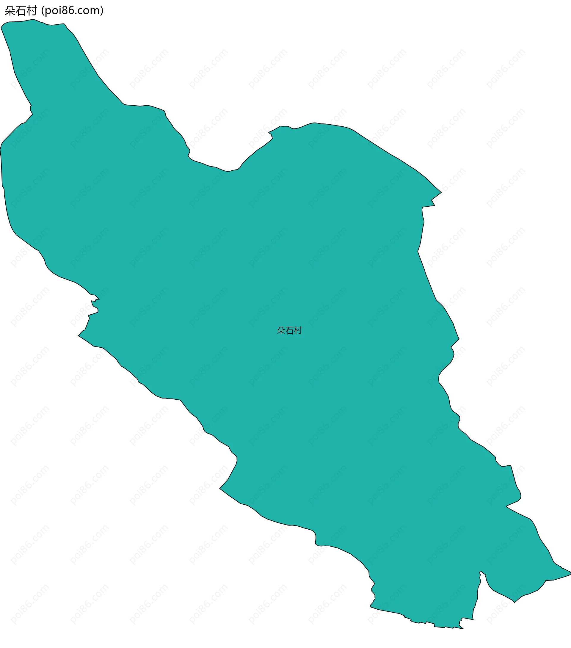 朵石村边界地图