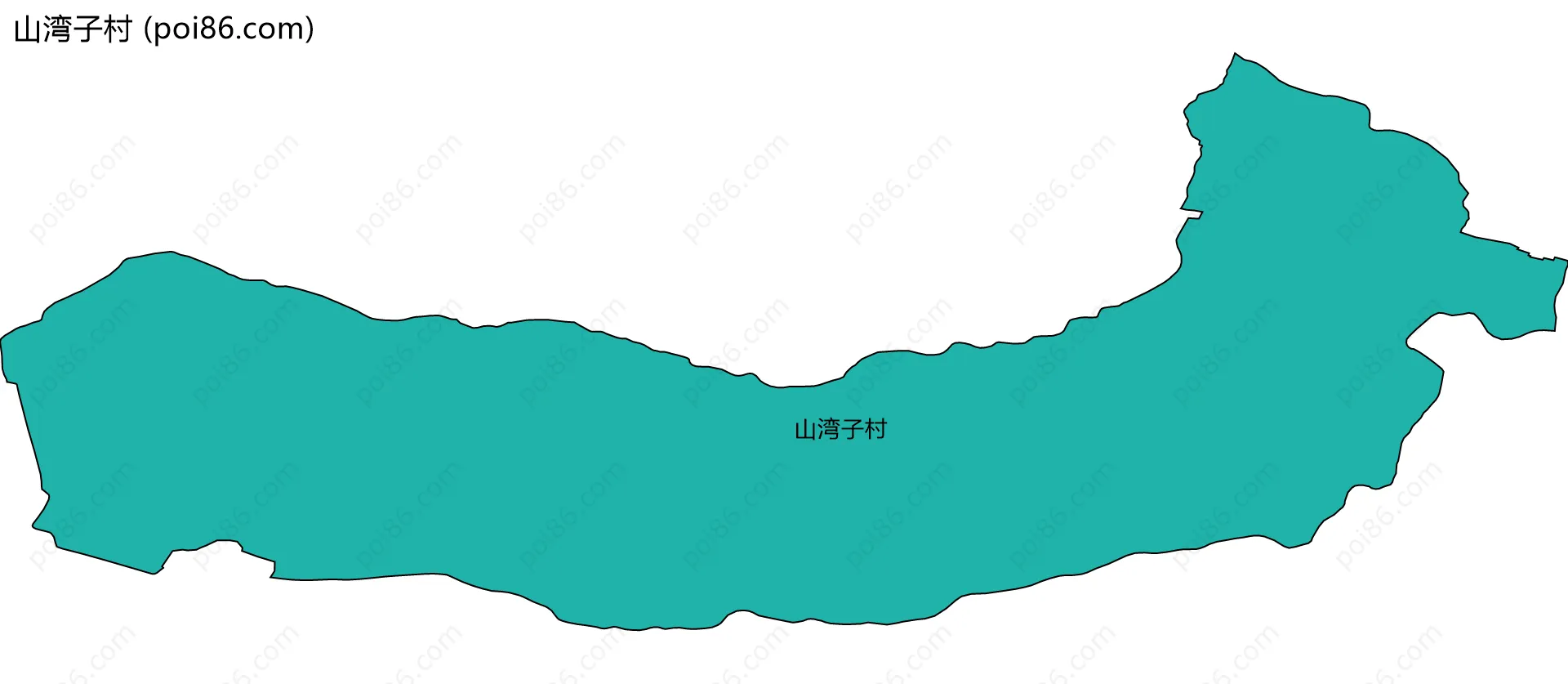 山湾子村边界地图