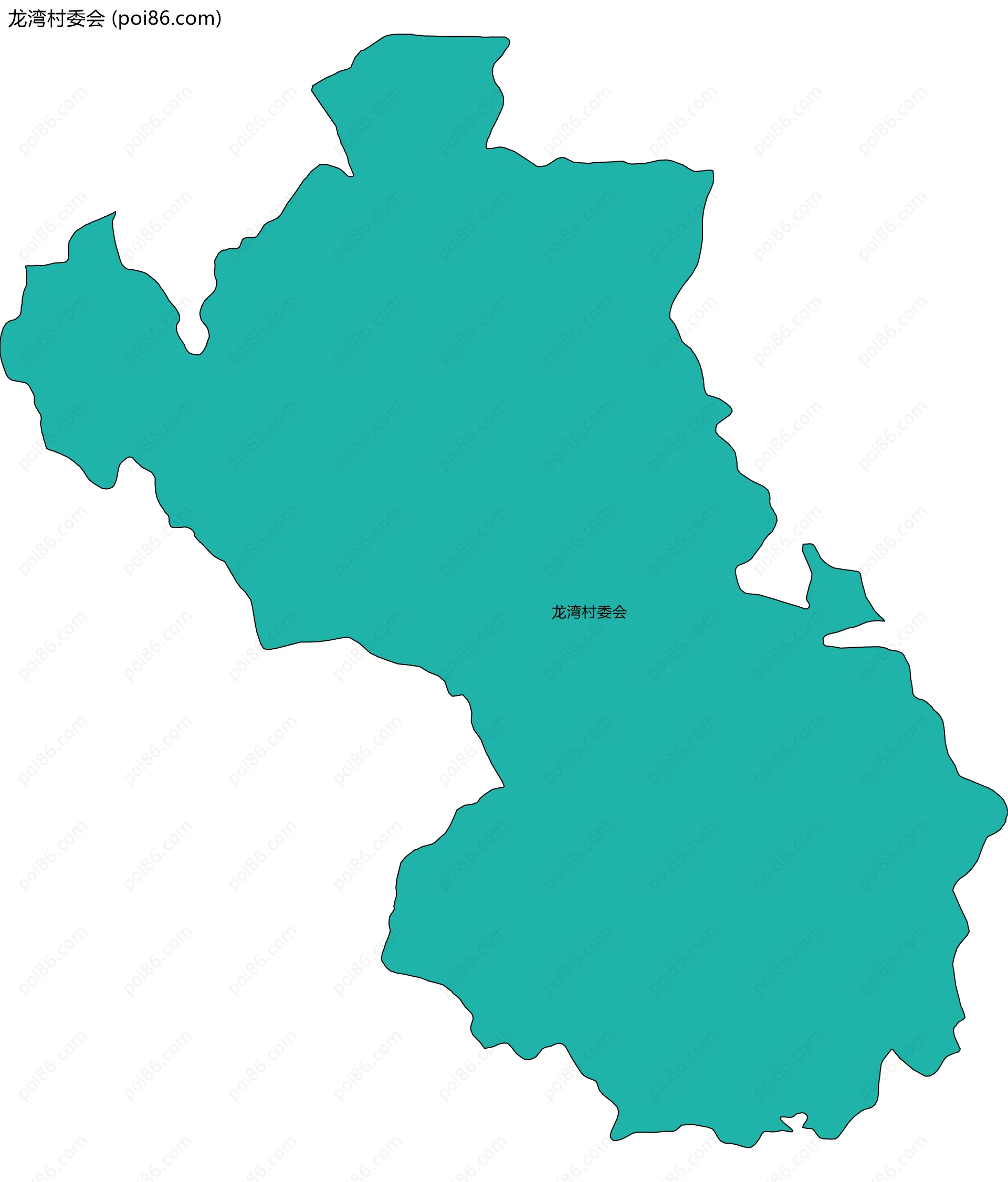 龙湾村委会边界地图