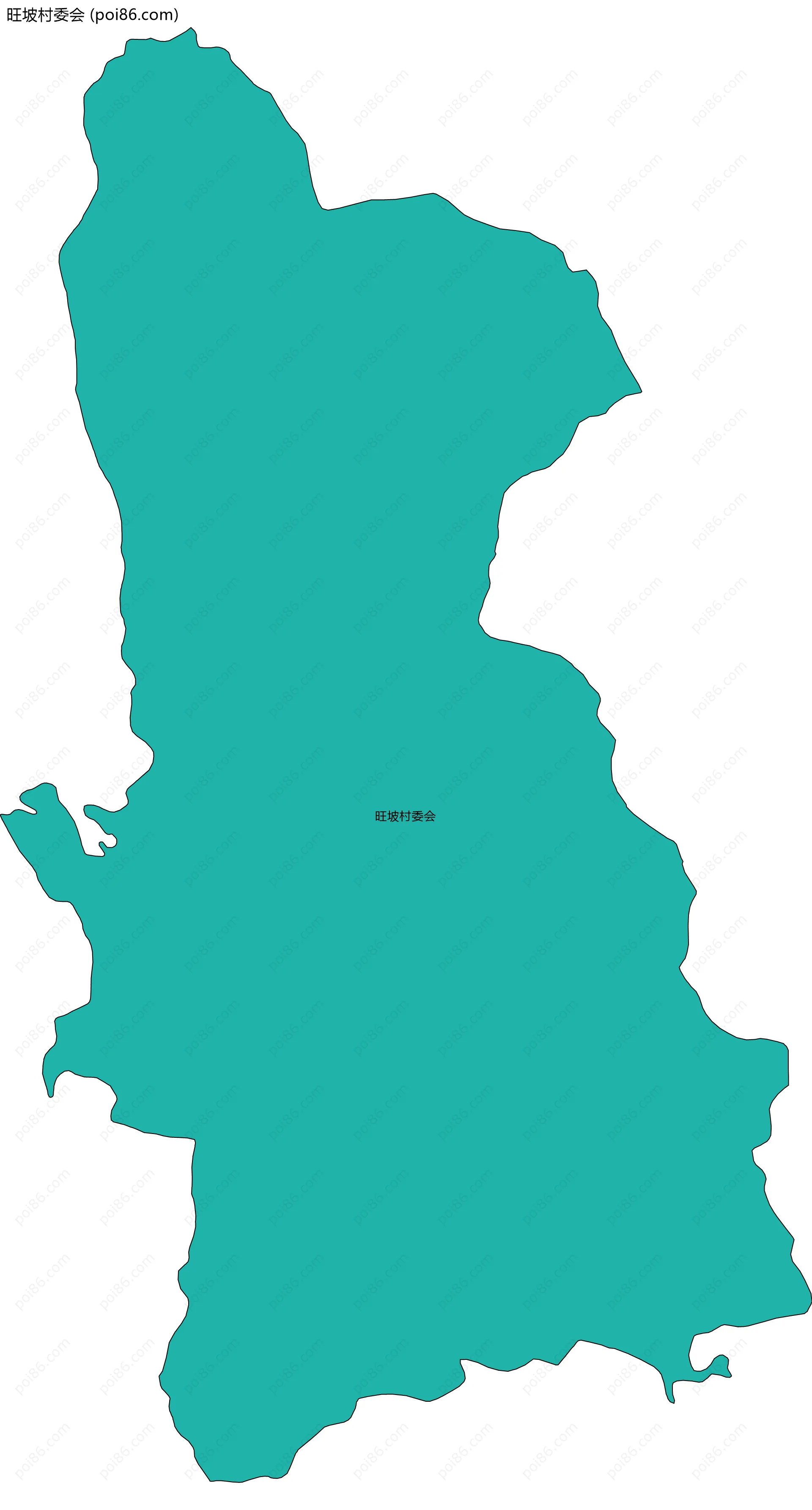 旺坡村委会边界地图