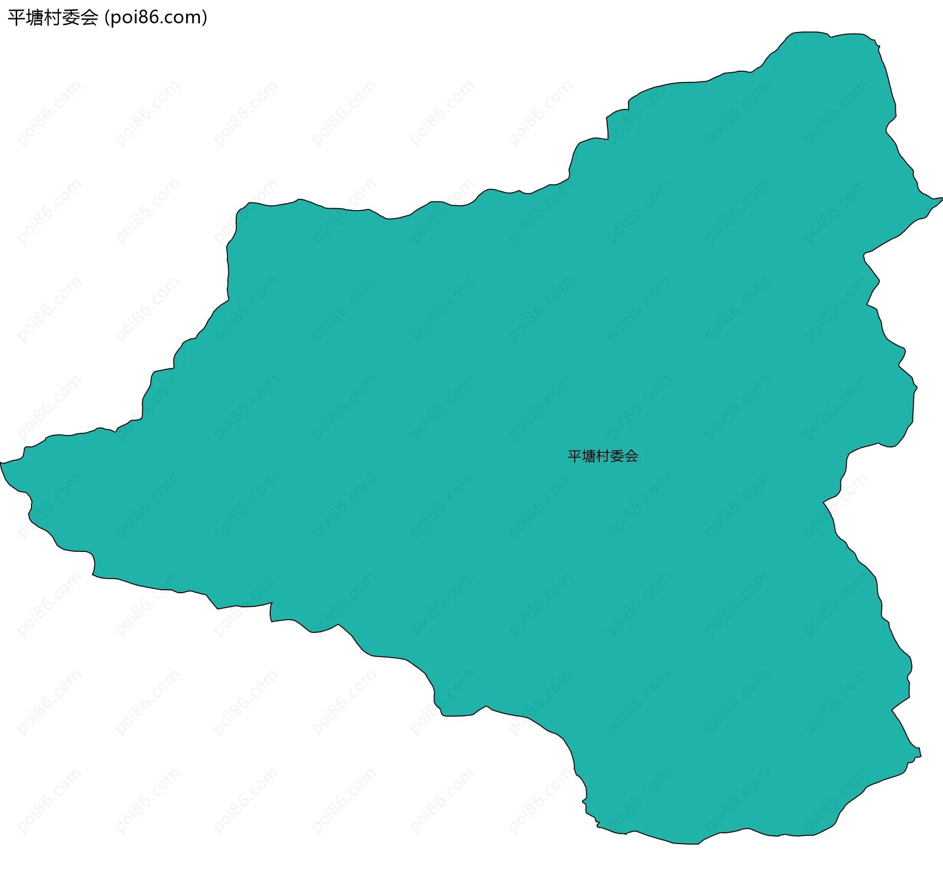 平塘村委会边界地图