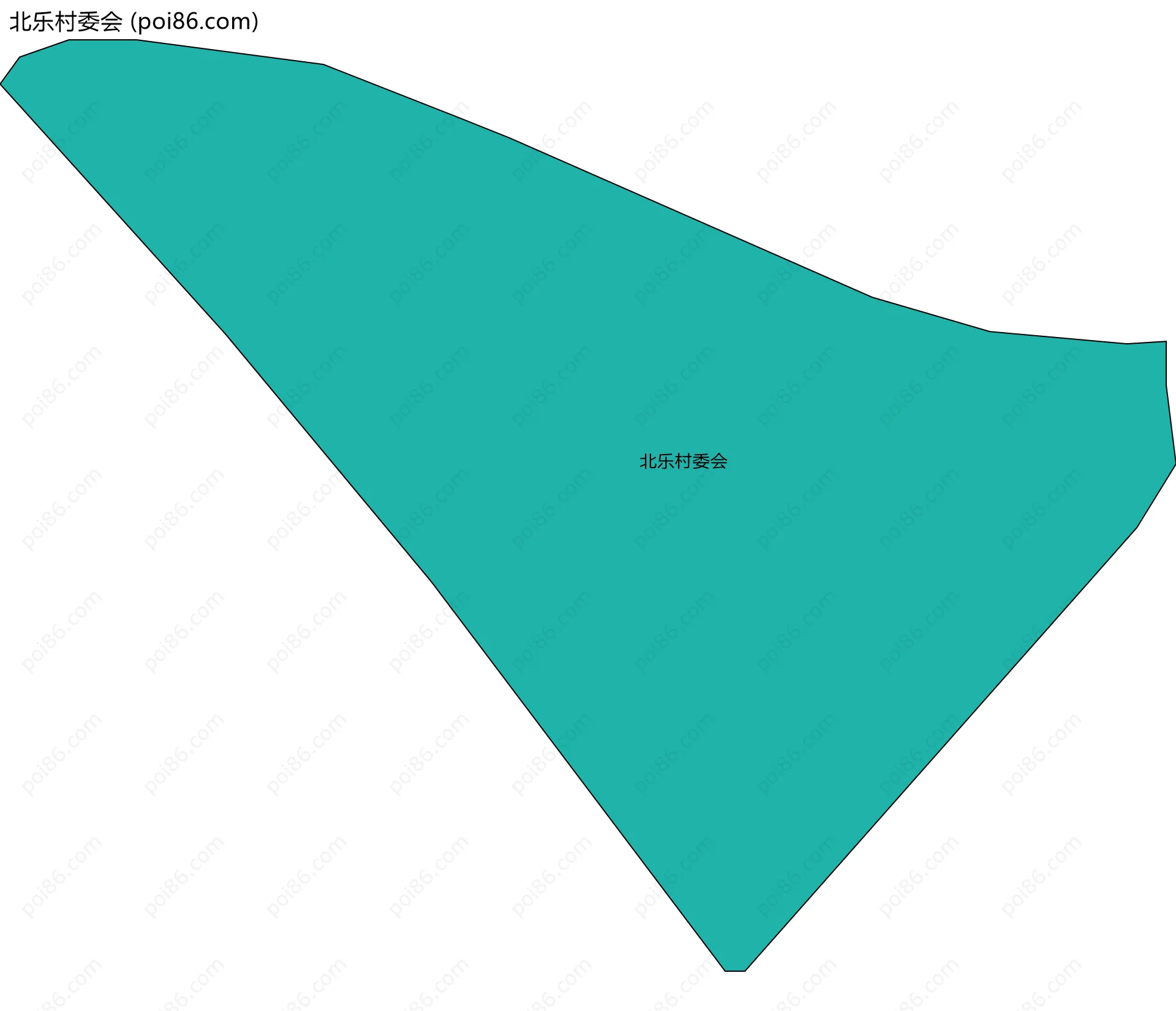 北乐村委会边界地图