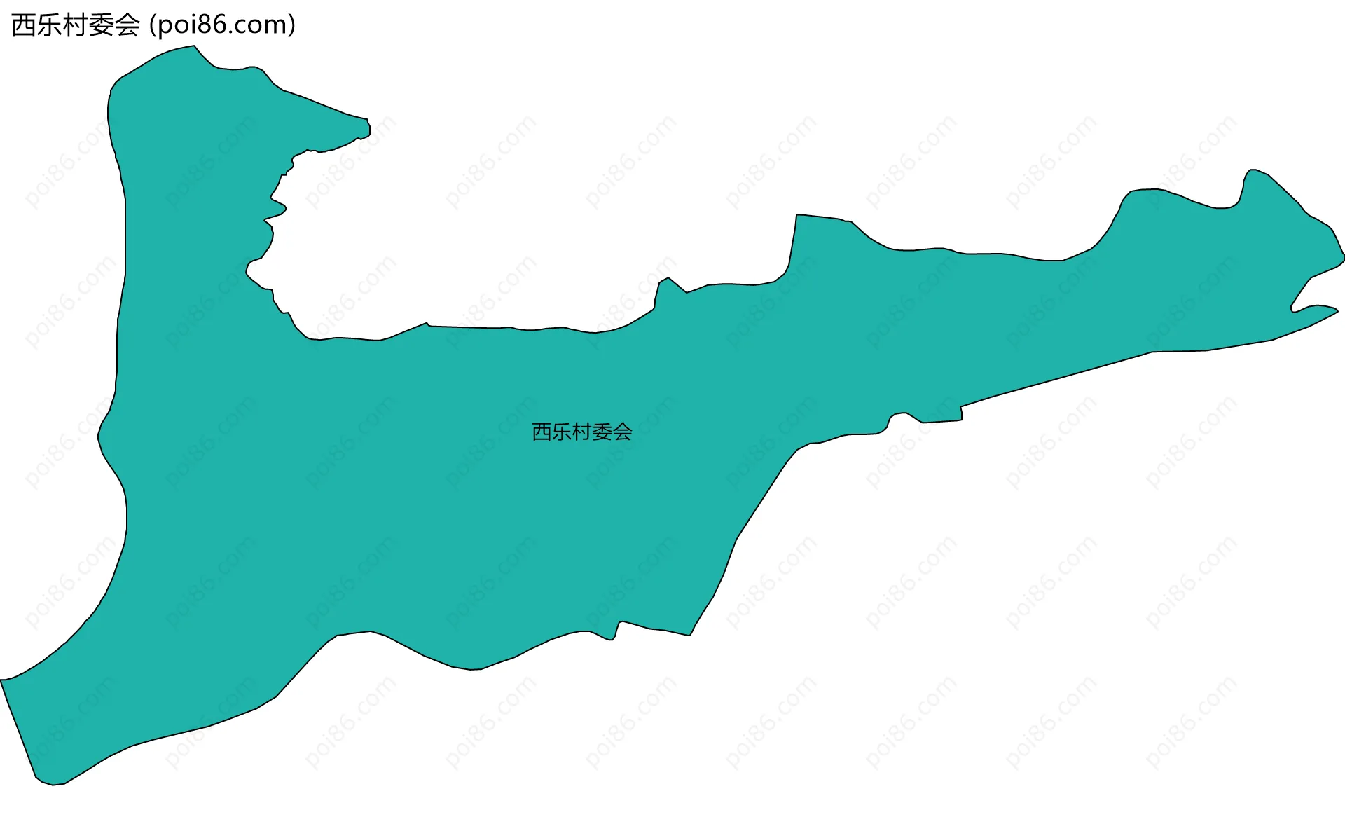 西乐村委会边界地图