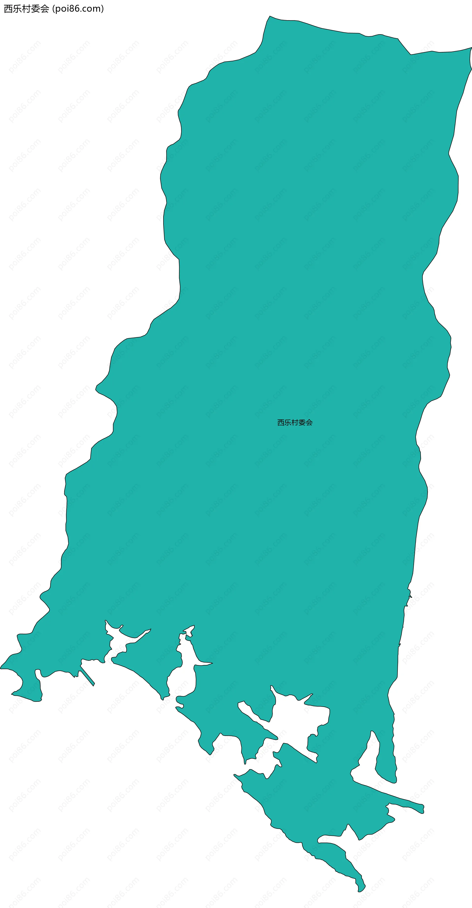 西乐村委会边界地图