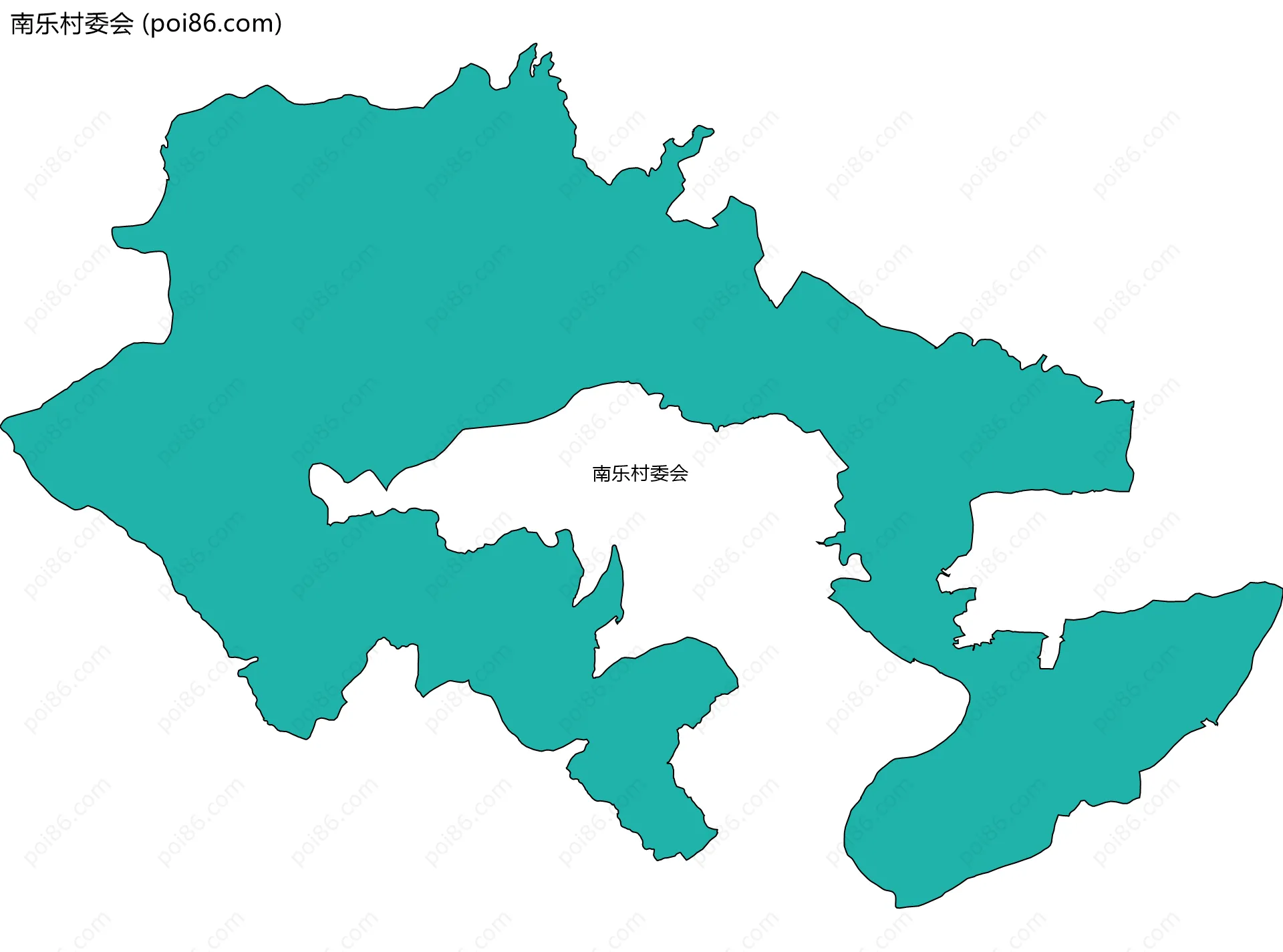 南乐村委会边界地图