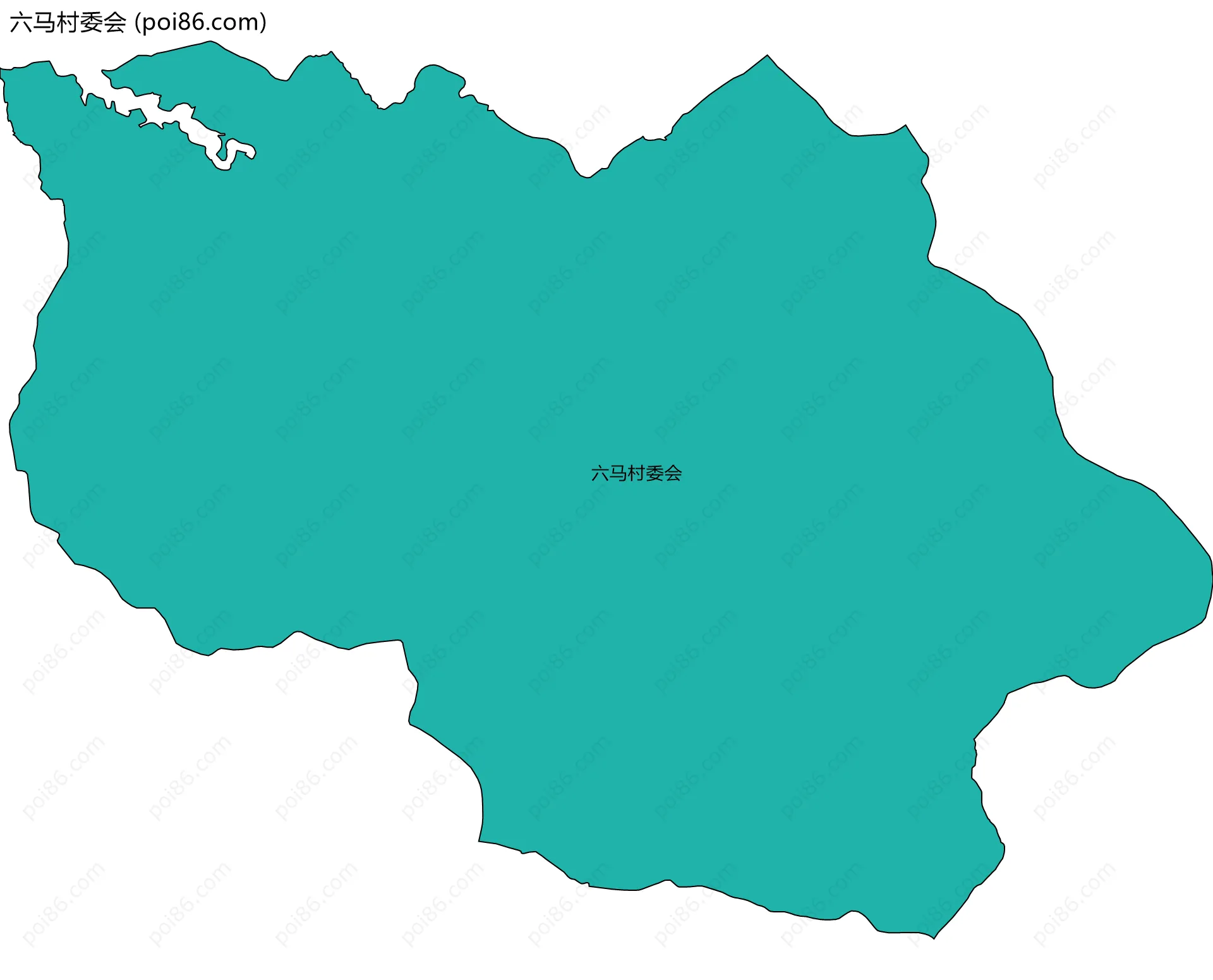 六马村委会边界地图