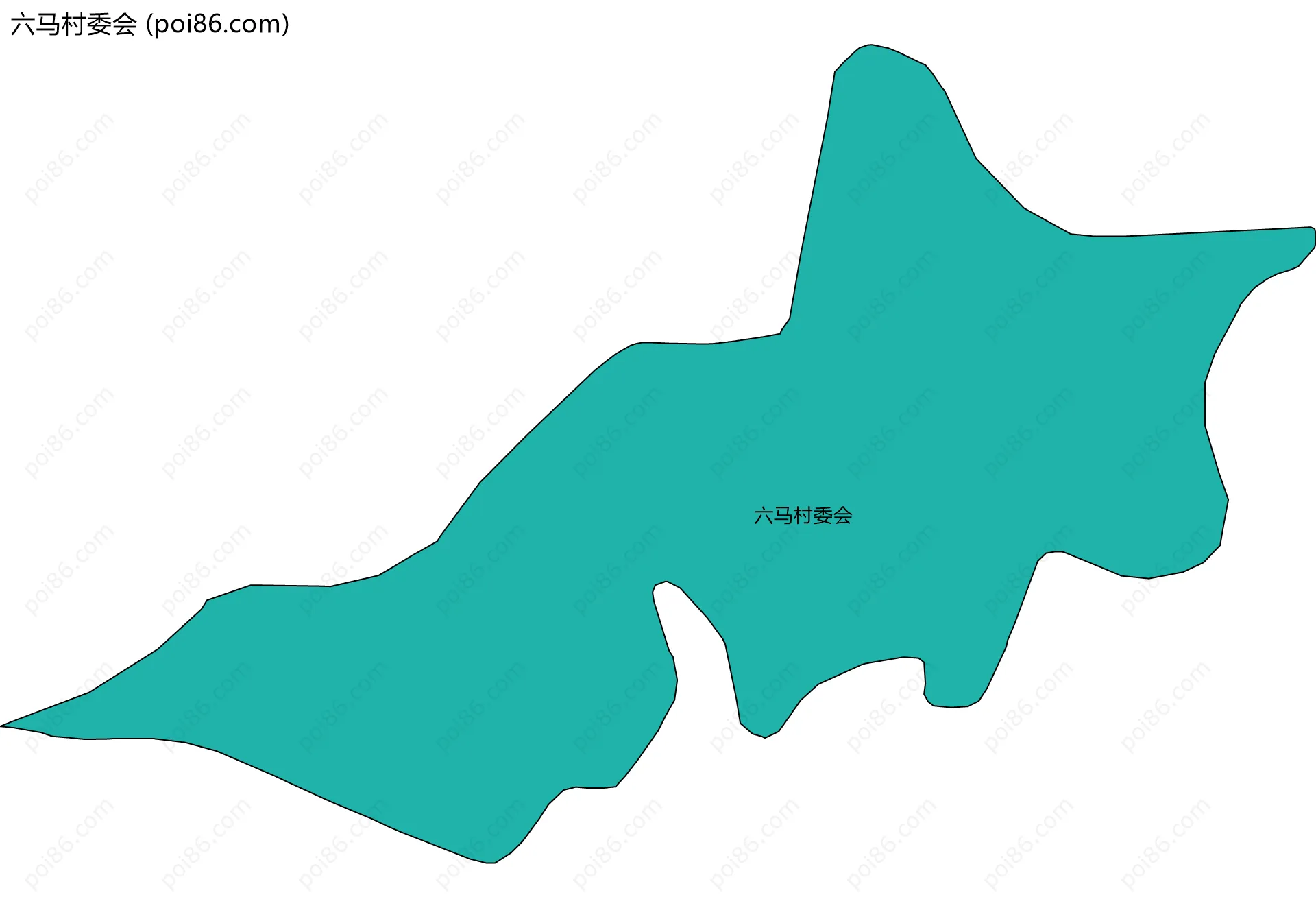 六马村委会边界地图