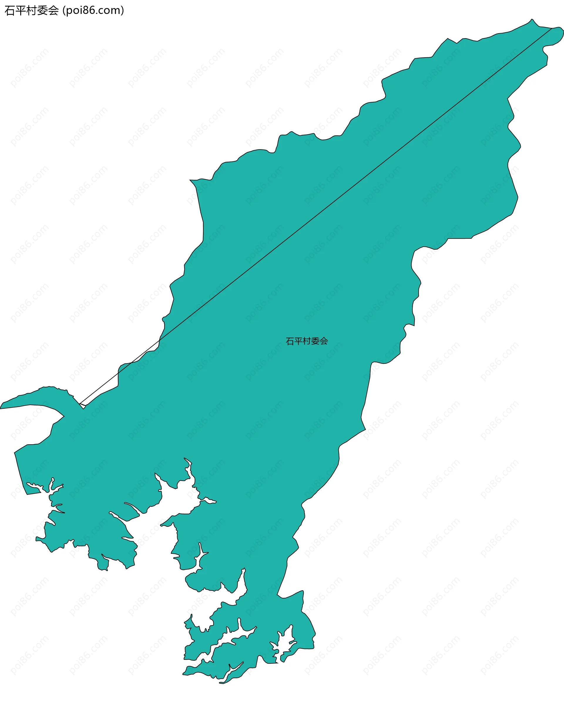 石平村委会边界地图