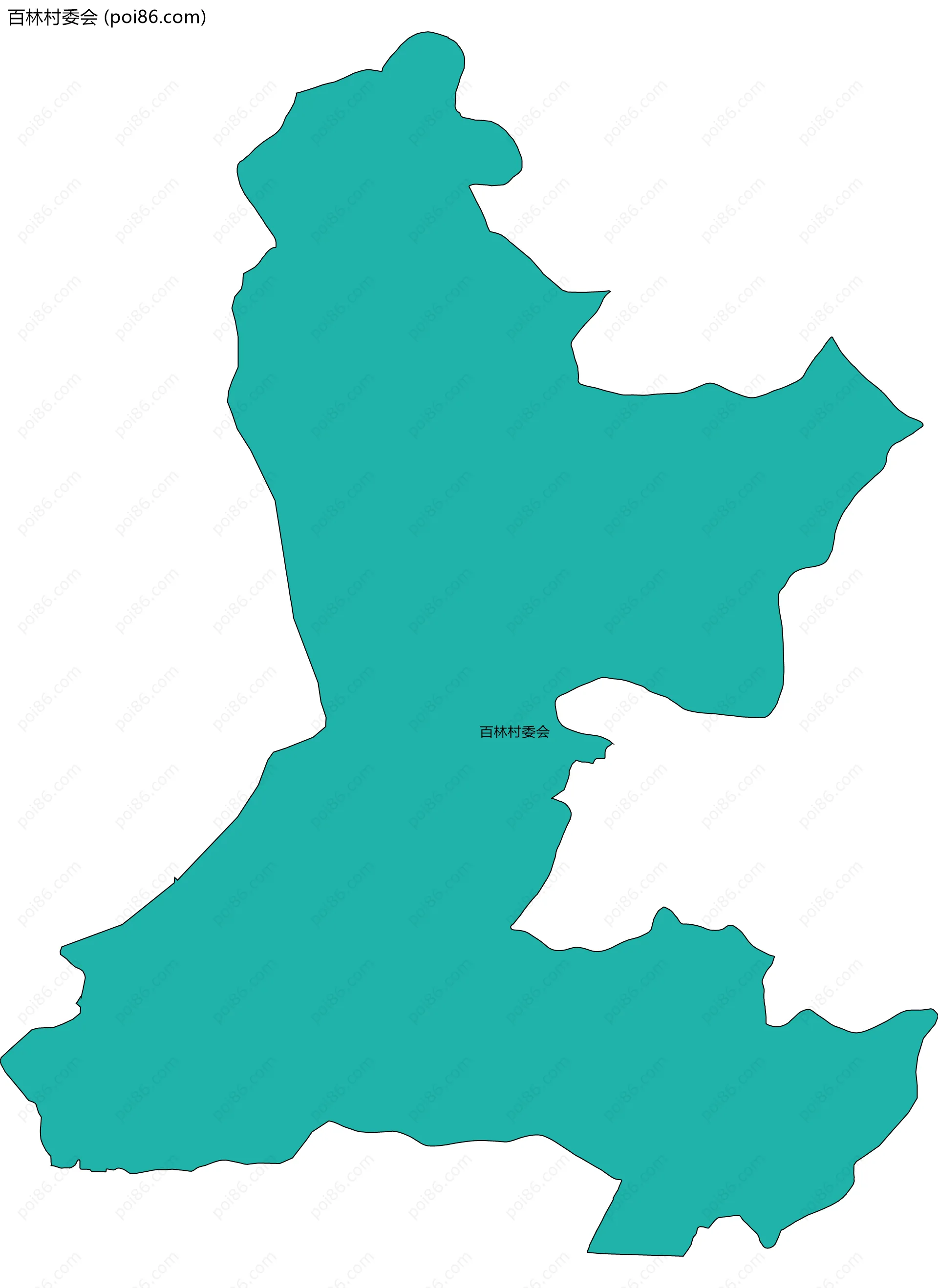 百林村委会边界地图