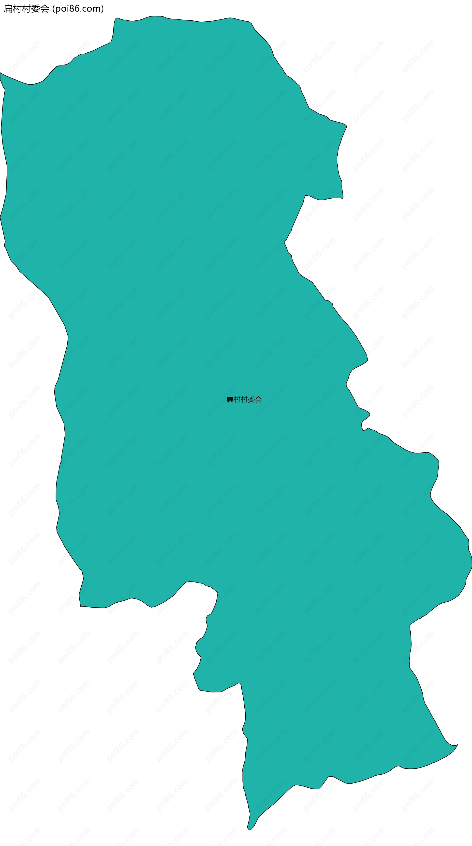 扁村村委会边界地图