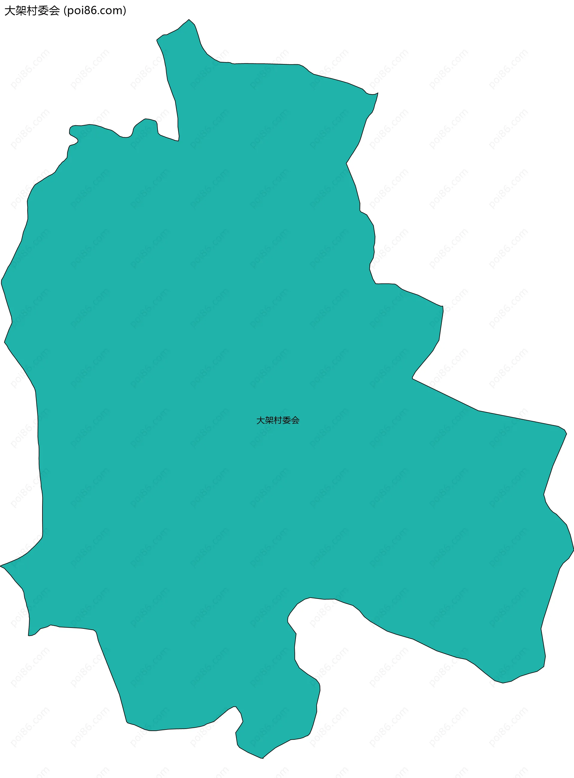 大架村委会边界地图
