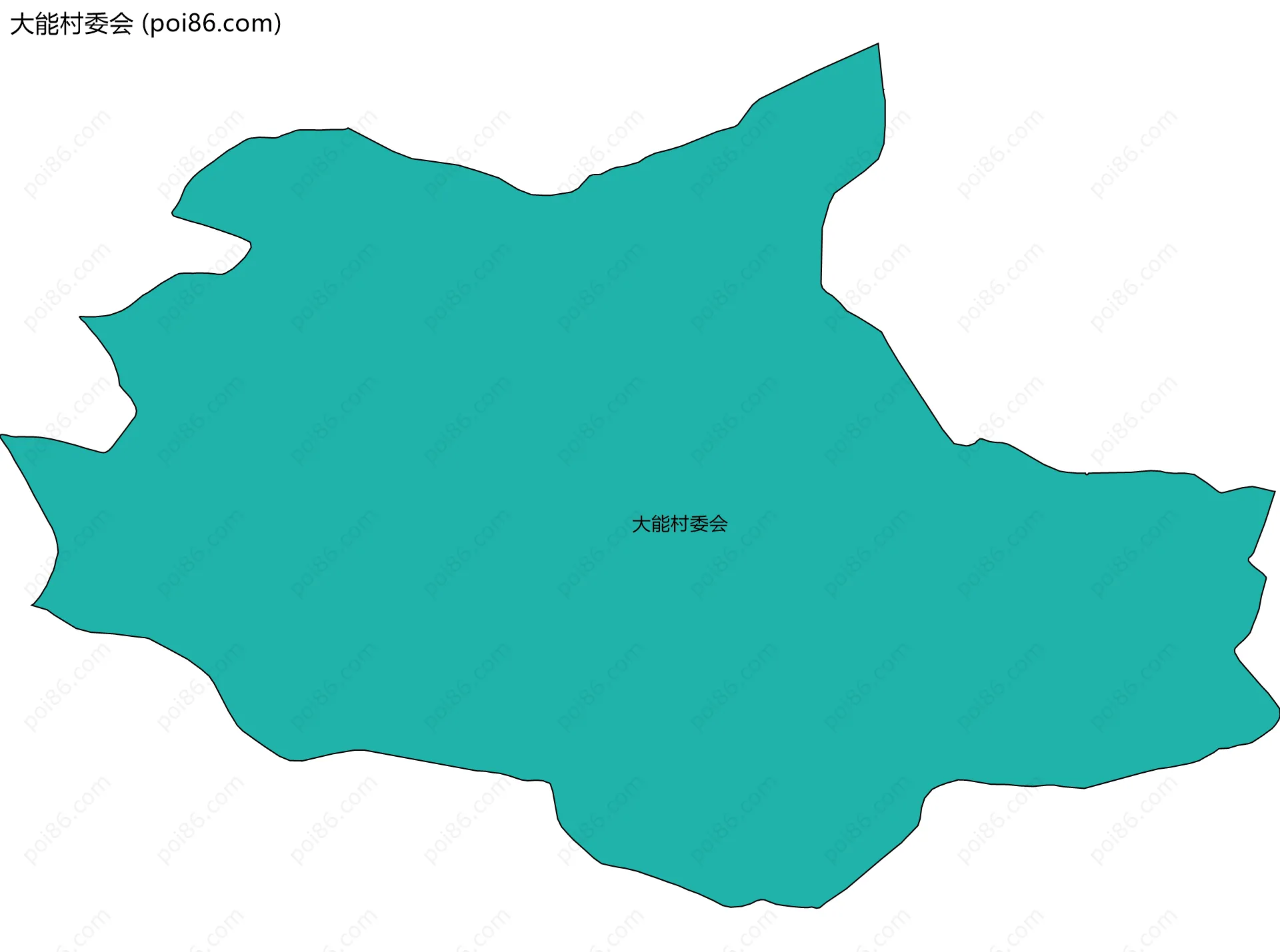 大能村委会边界地图