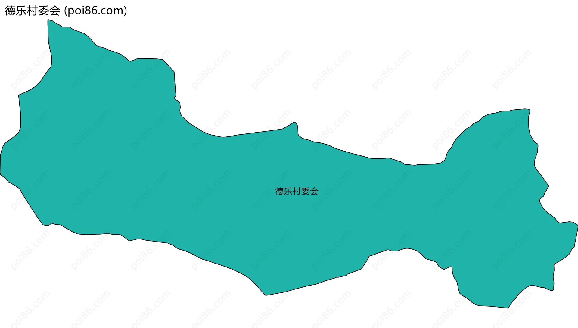 德乐村委会边界地图