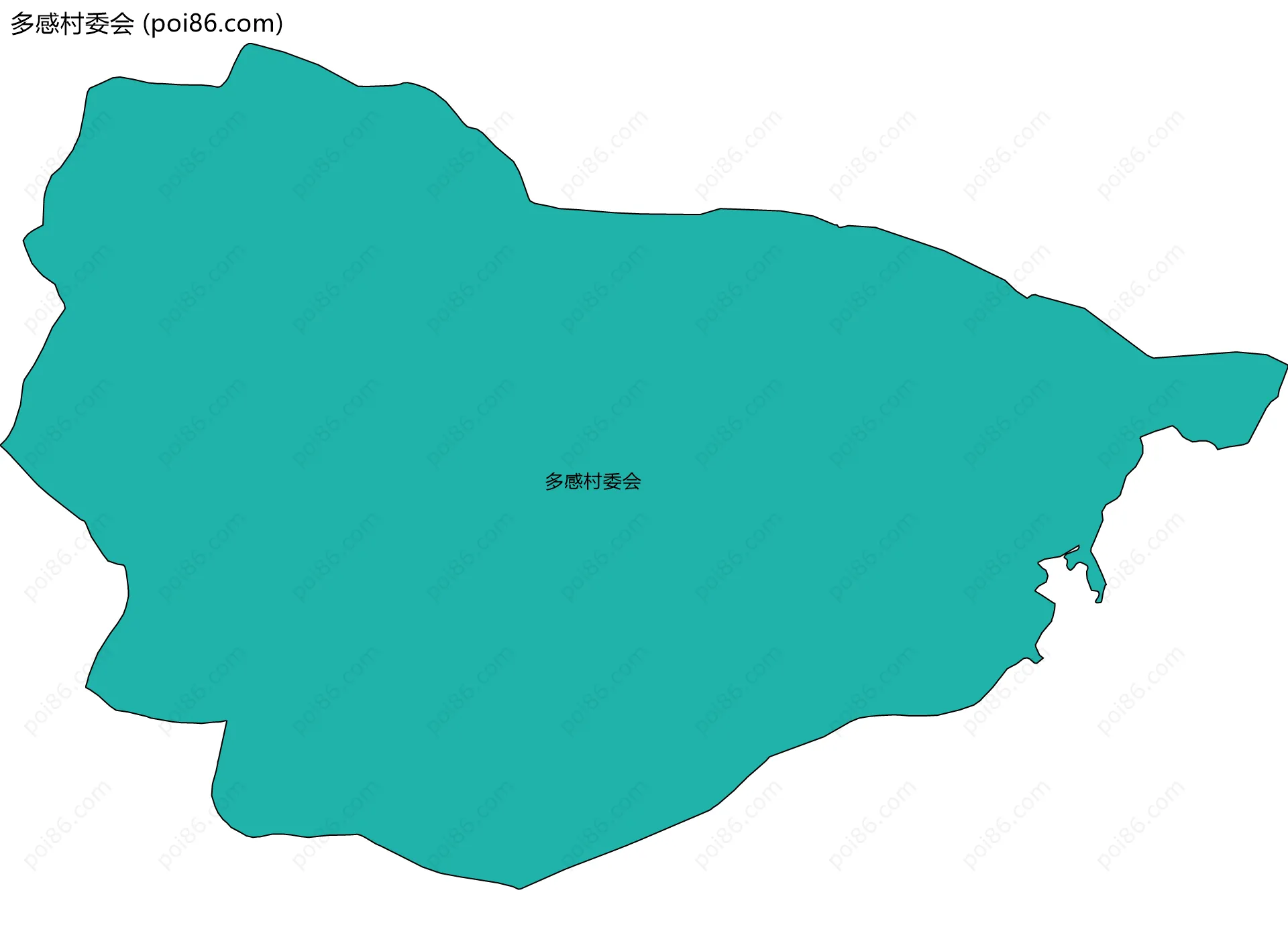多感村委会边界地图