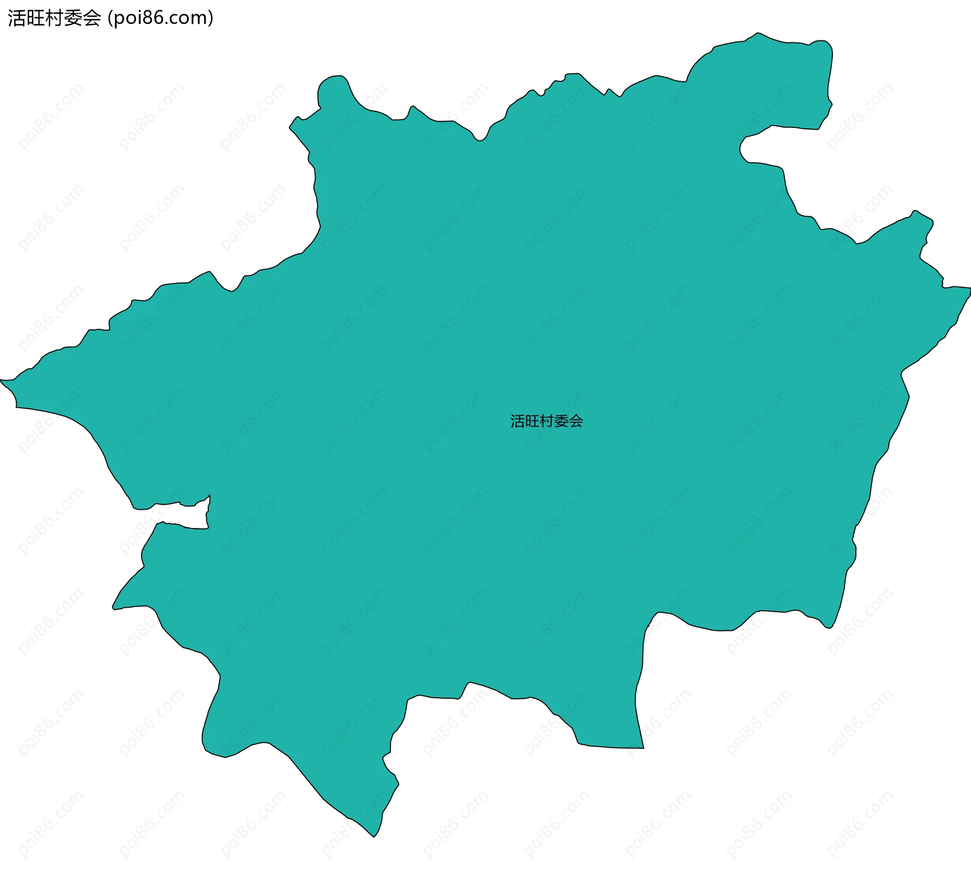 活旺村委会边界地图