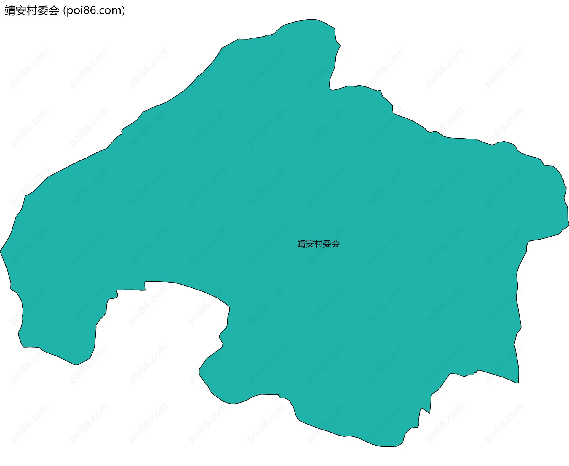 靖安村委会边界地图