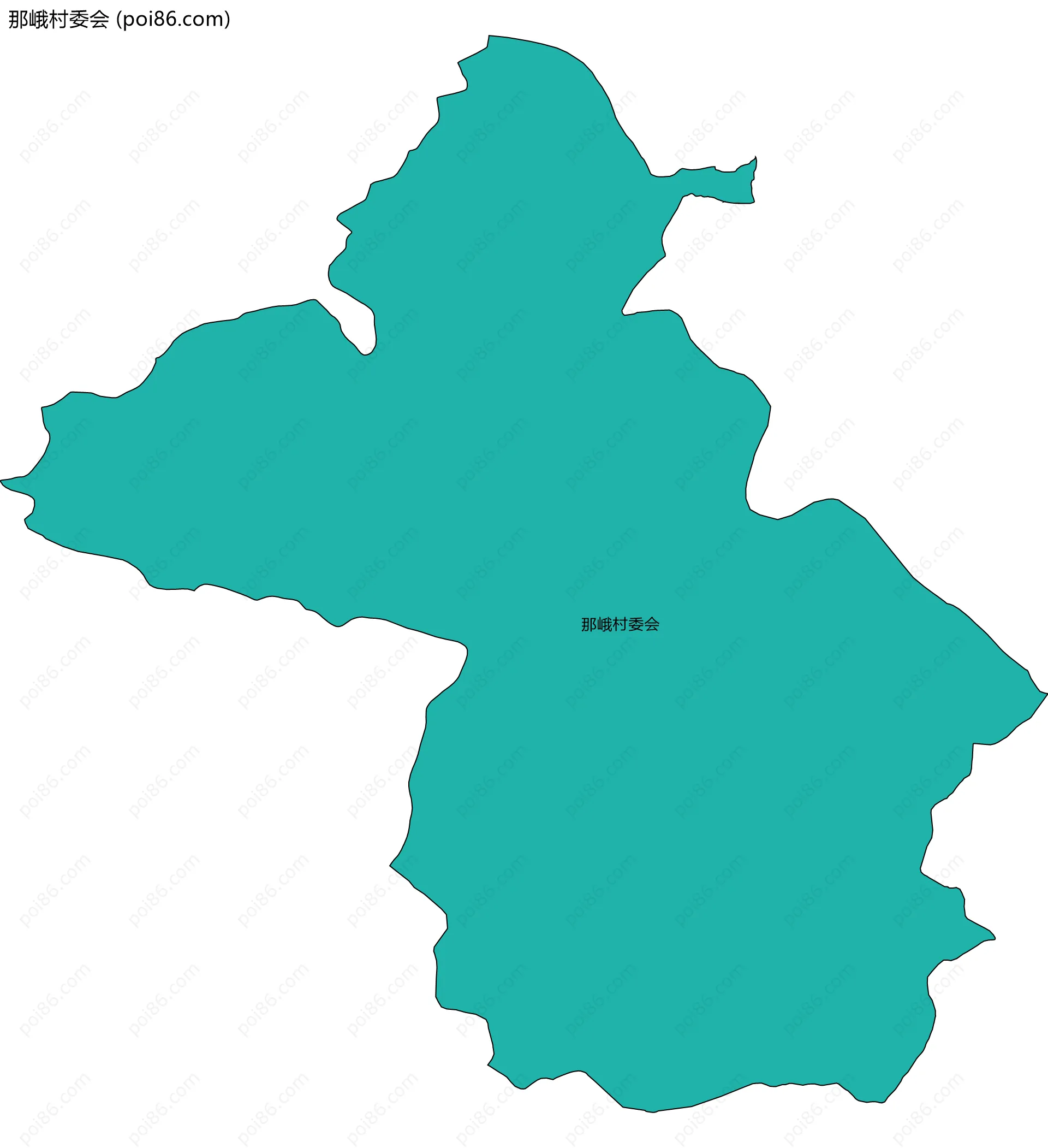 那峨村委会边界地图