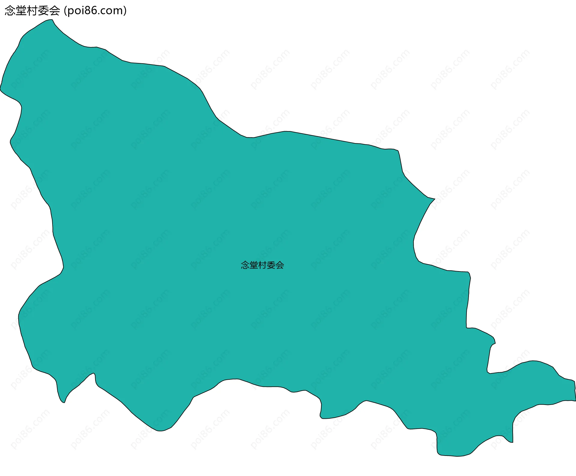 念堂村委会边界地图