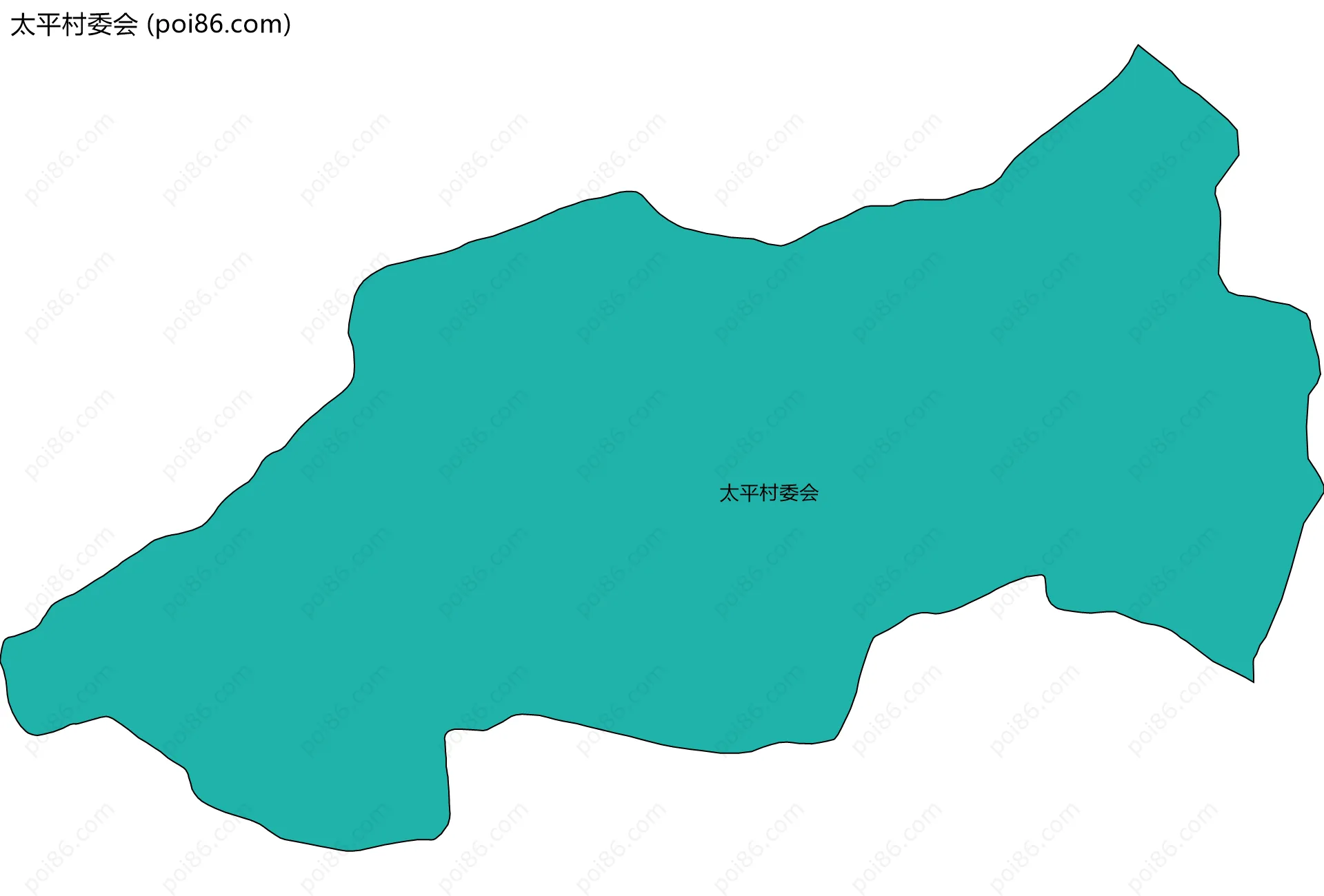 太平村委会边界地图