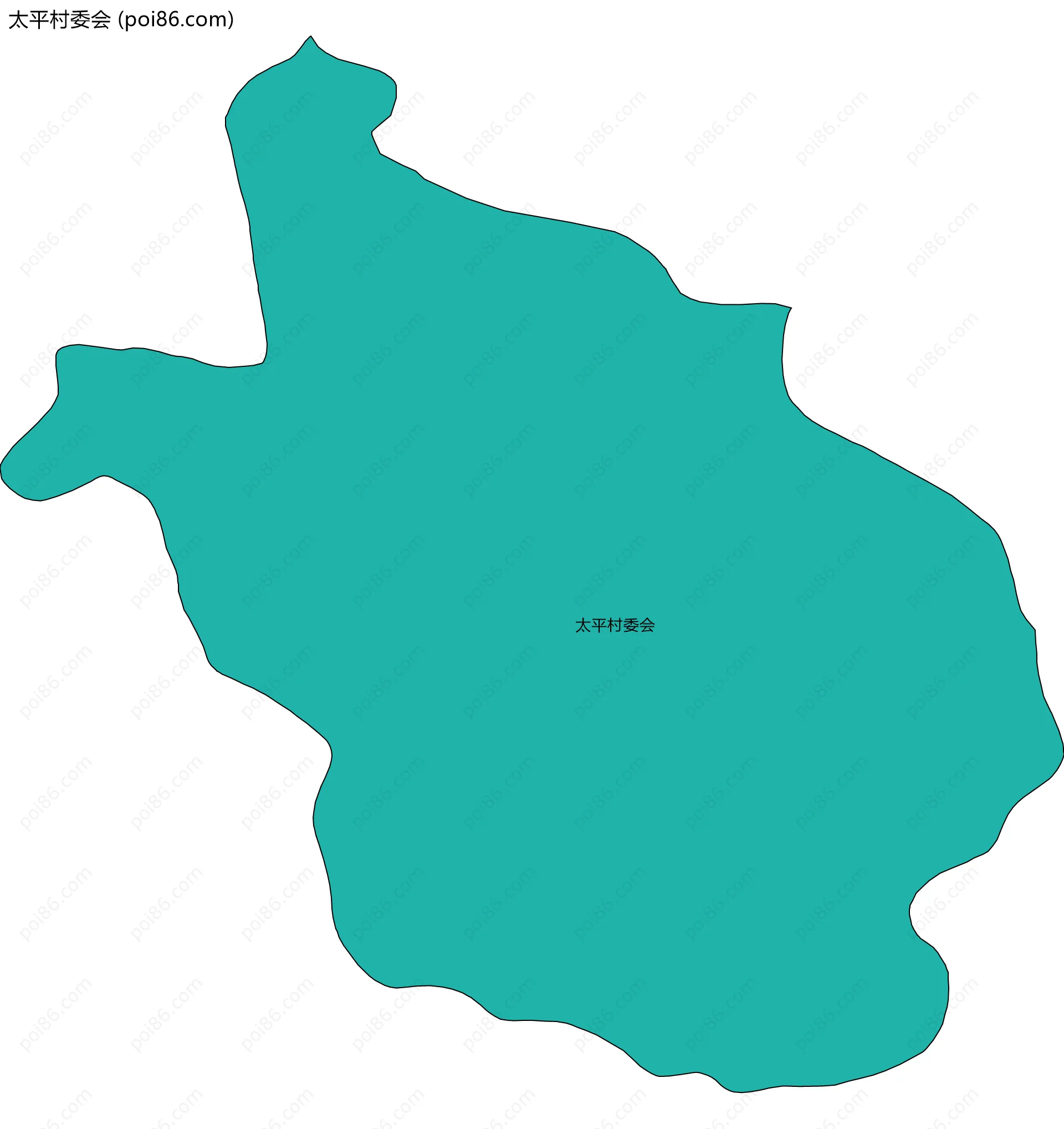 太平村委会边界地图