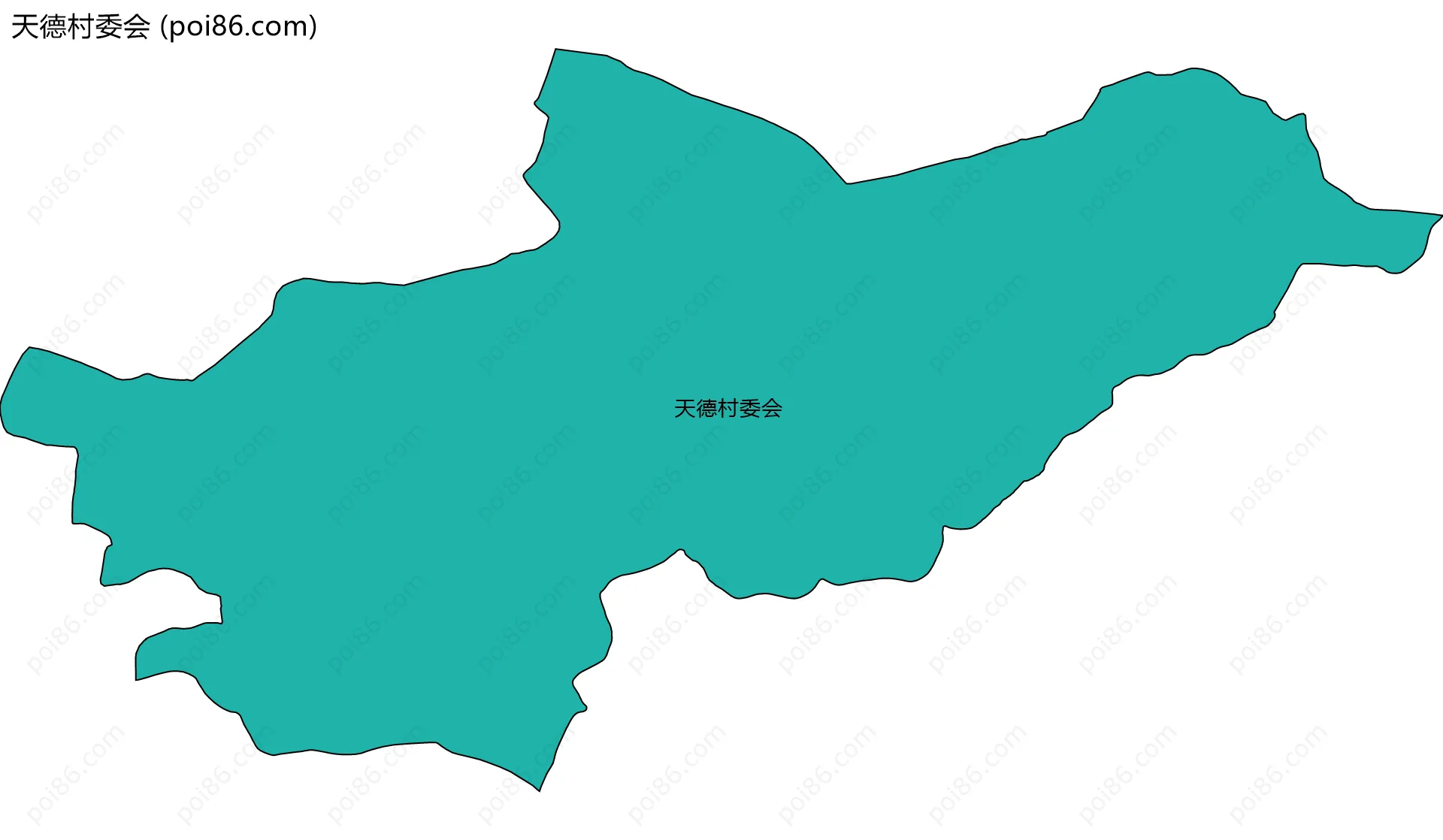 天德村委会边界地图