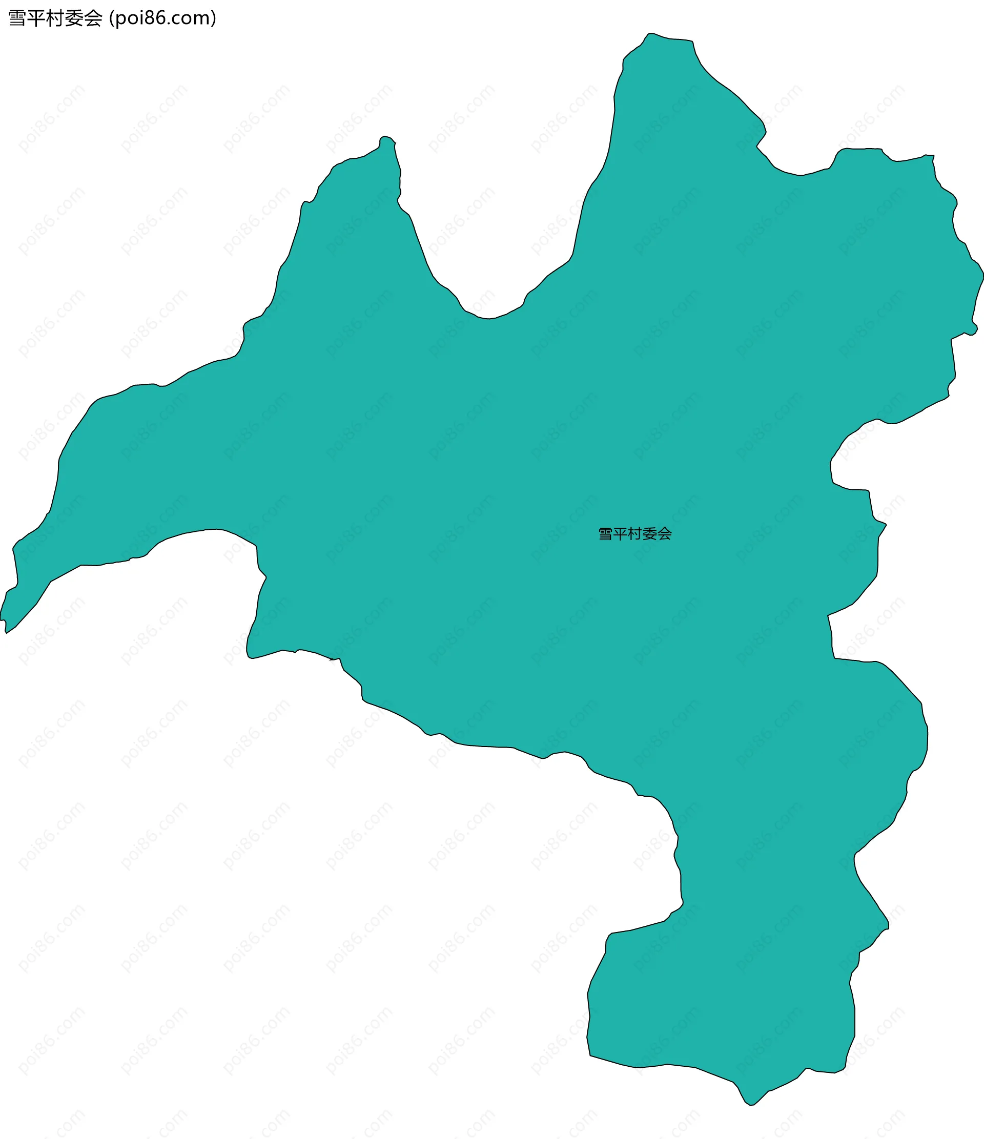 雪平村委会边界地图