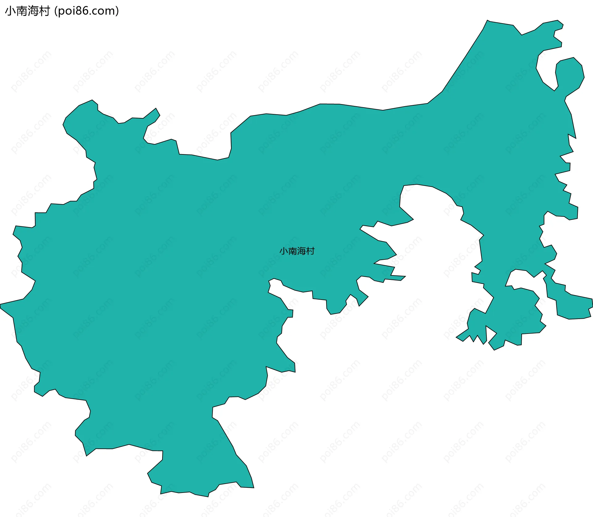 小南海村边界地图