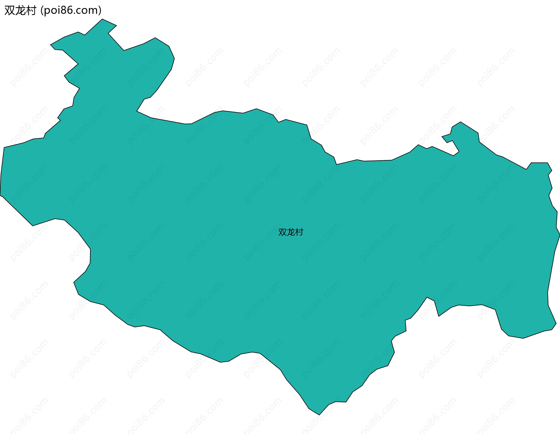 双龙村边界地图