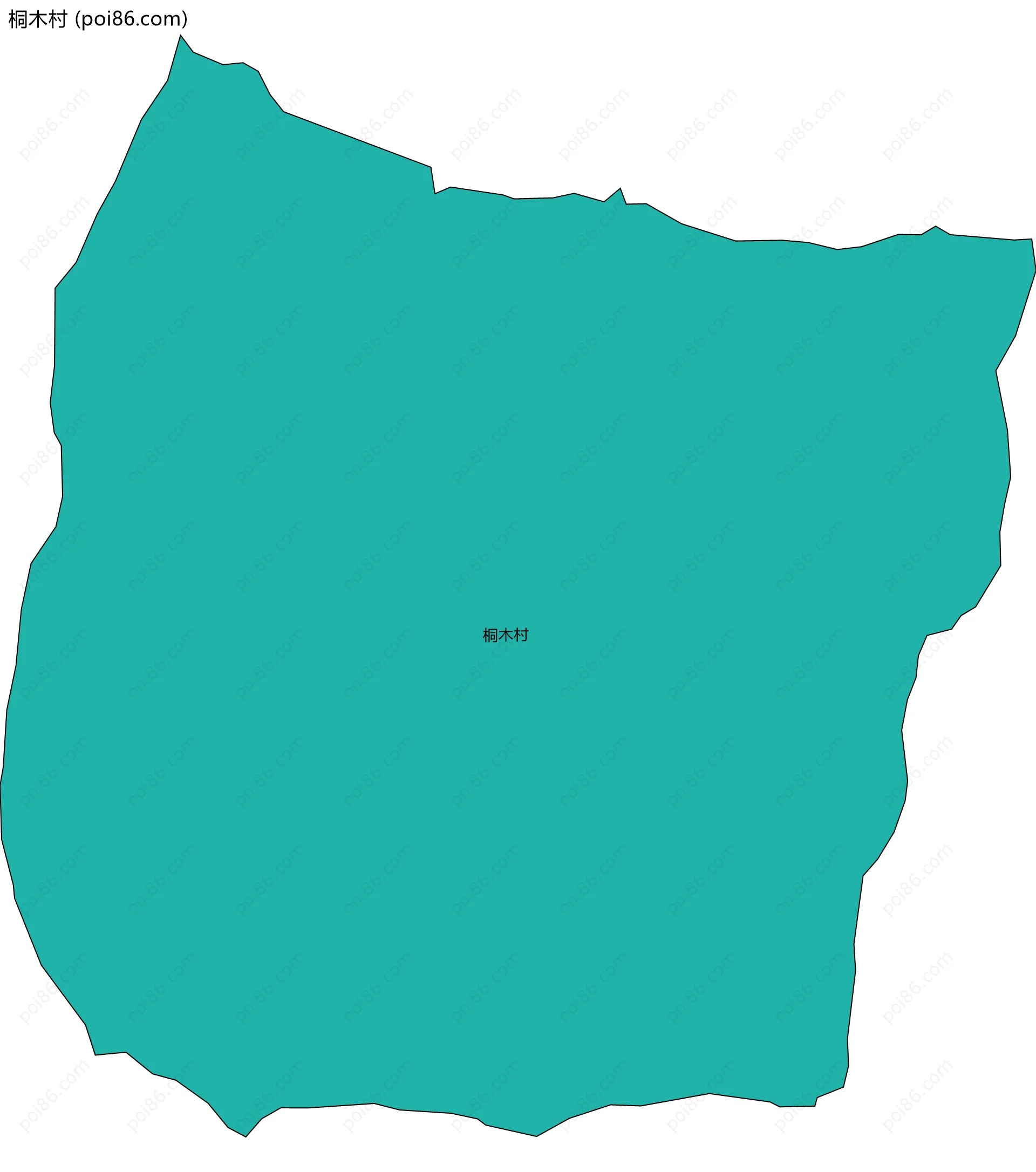 桐木村边界地图