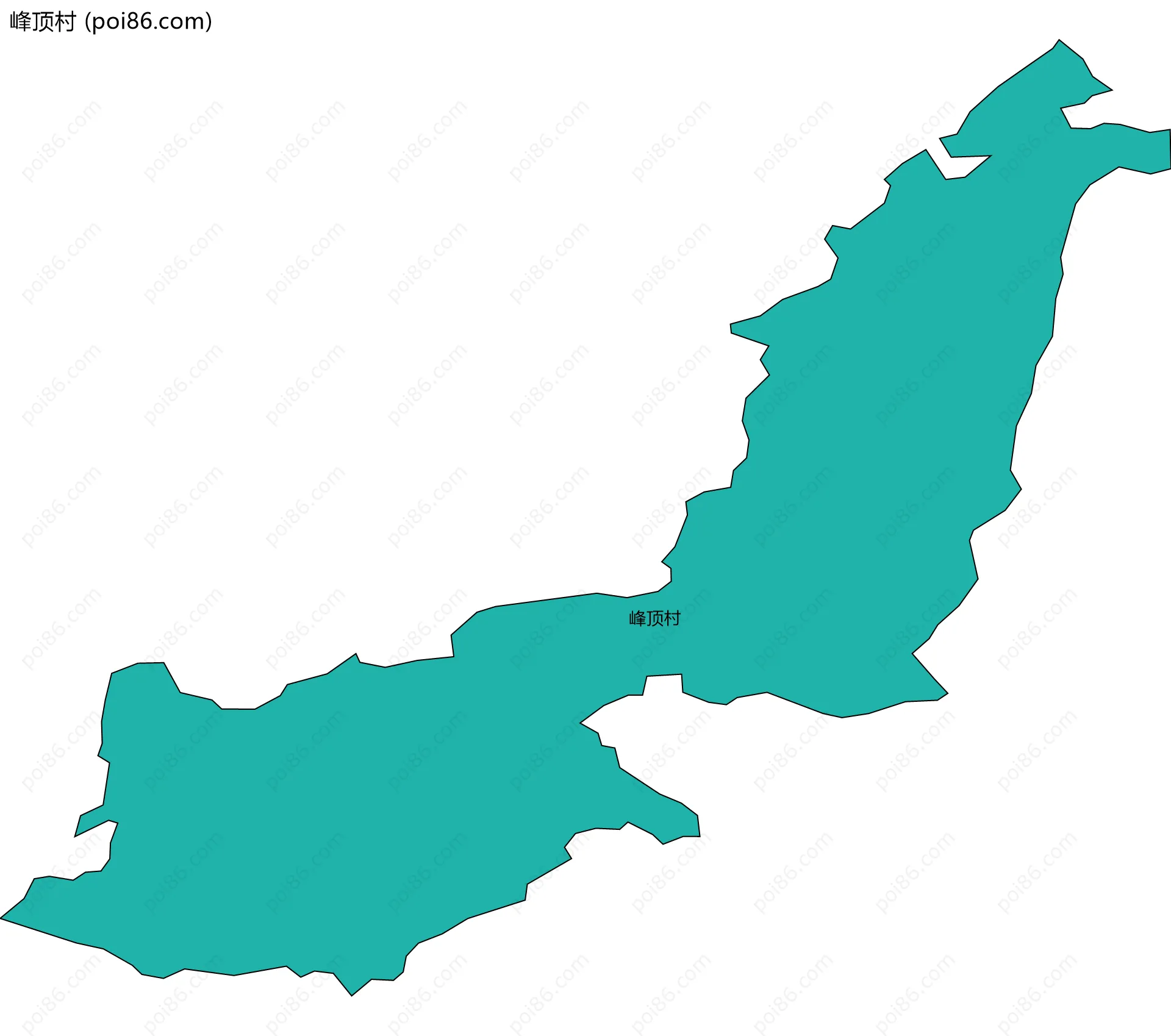 峰顶村边界地图