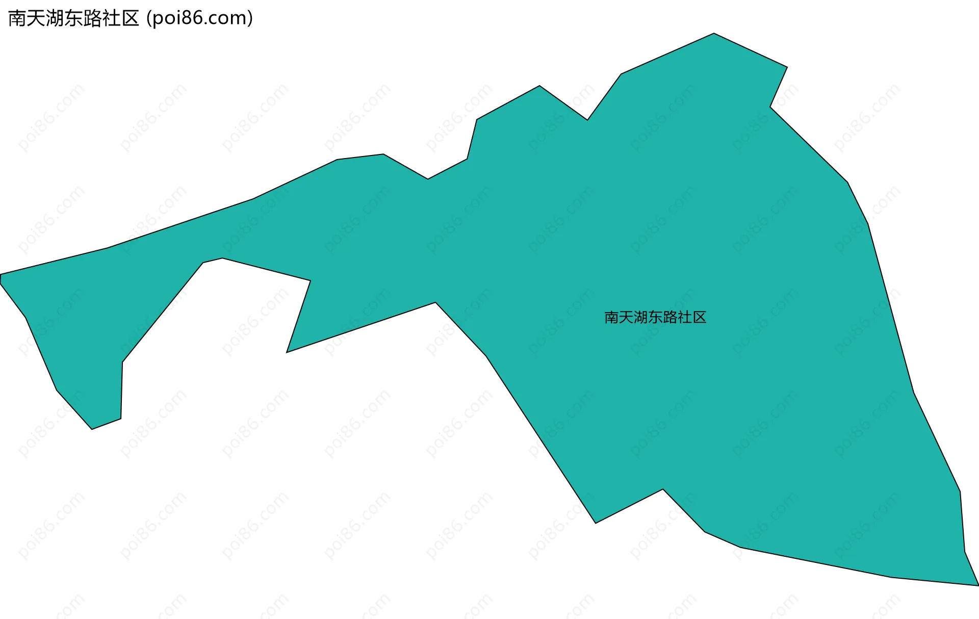南天湖东路社区边界地图
