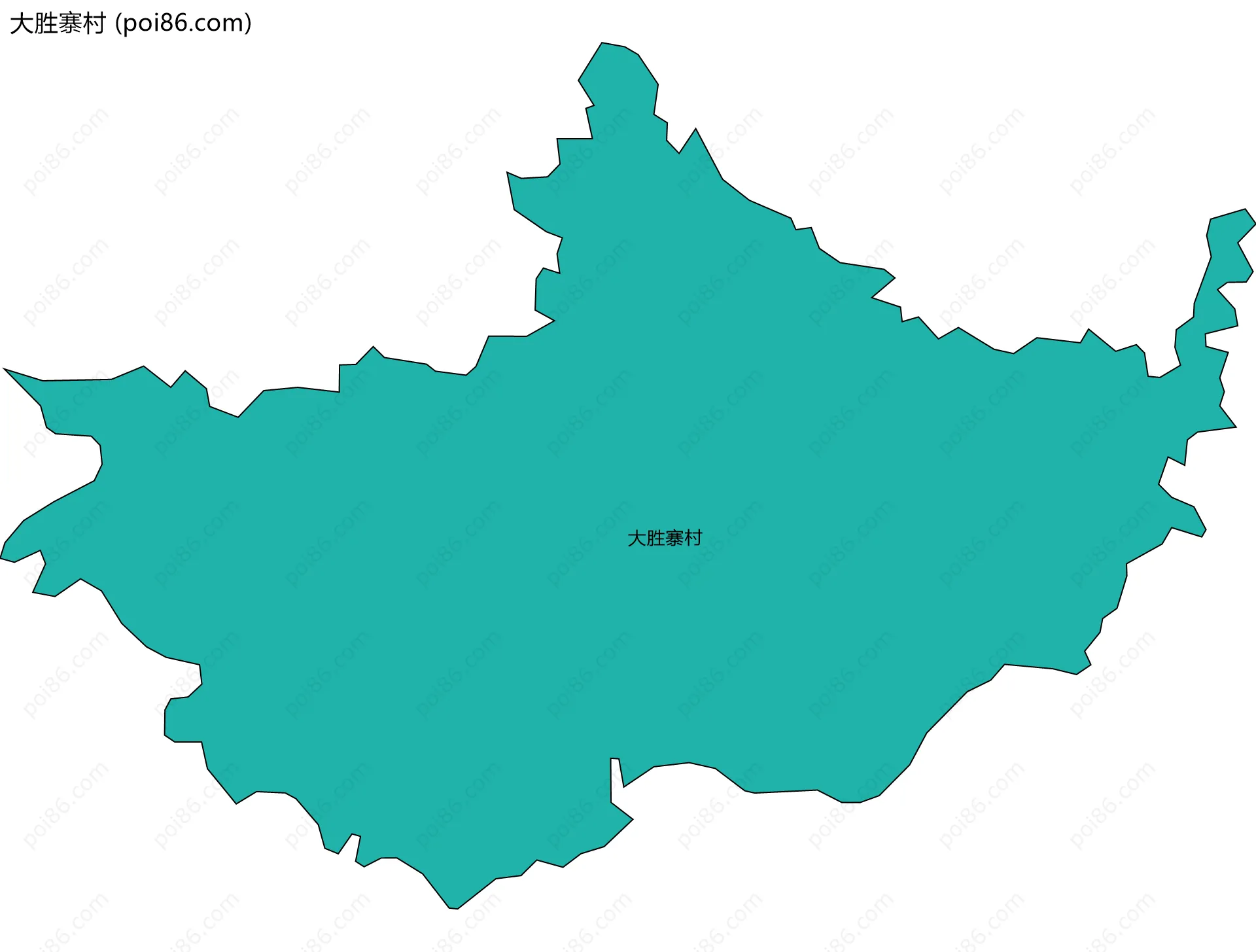 大胜寨村边界地图