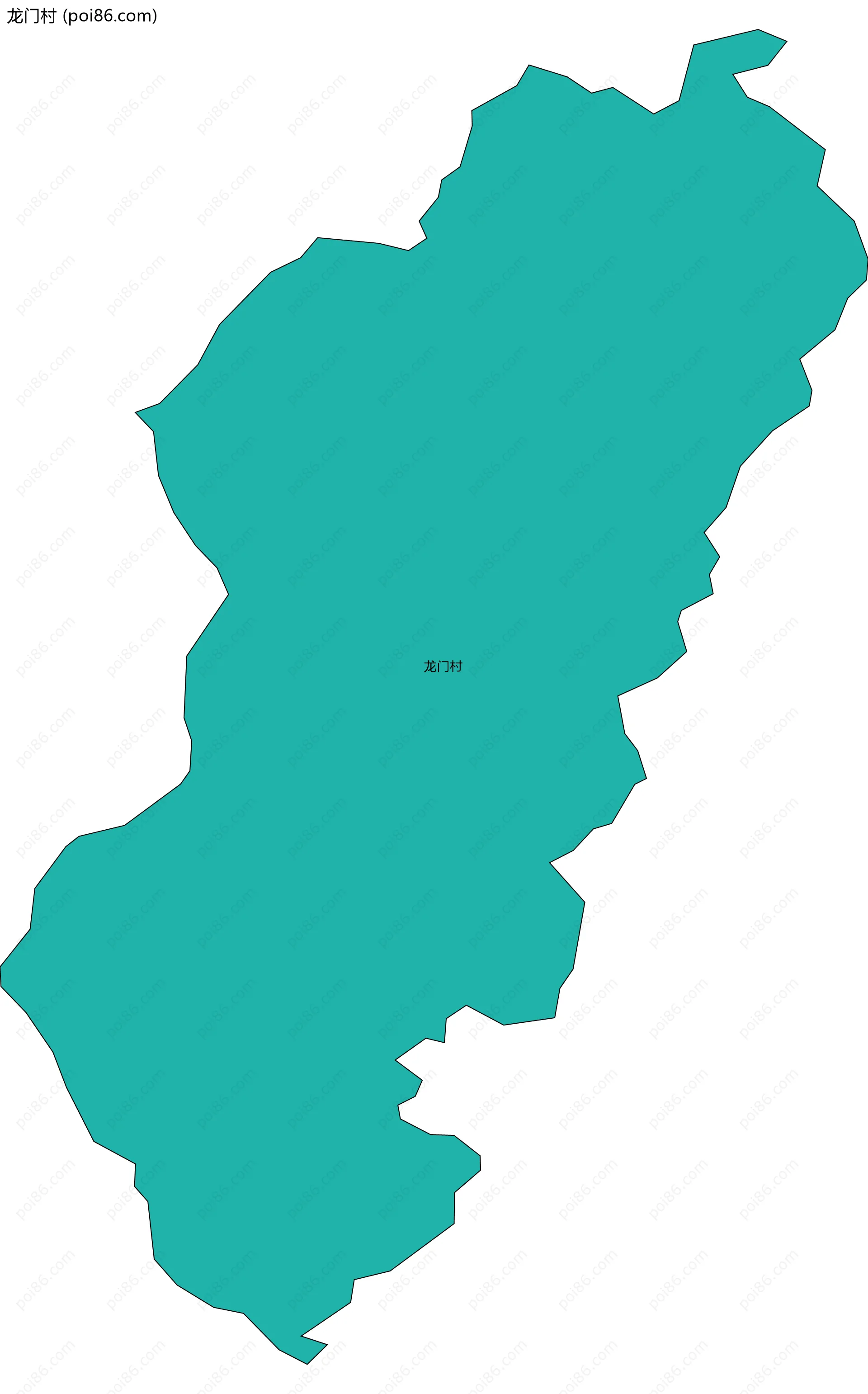 龙门村边界地图