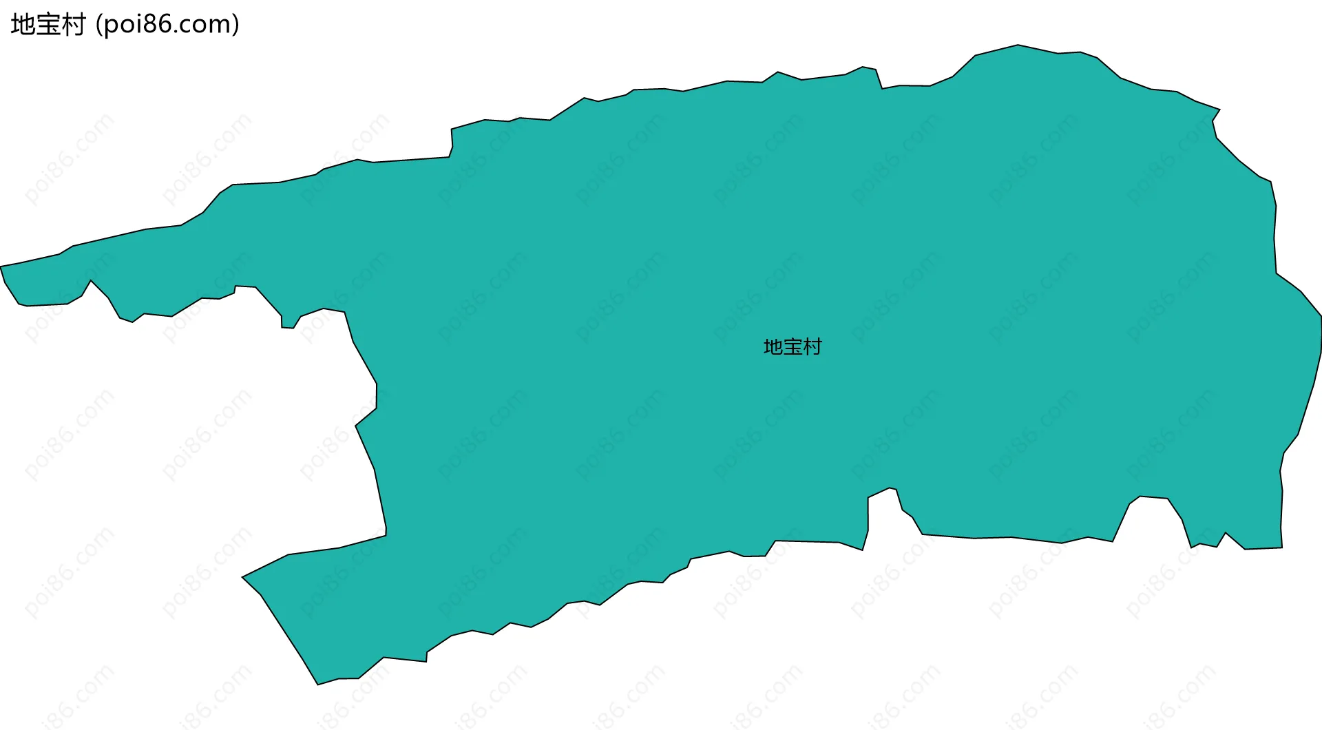地宝村边界地图