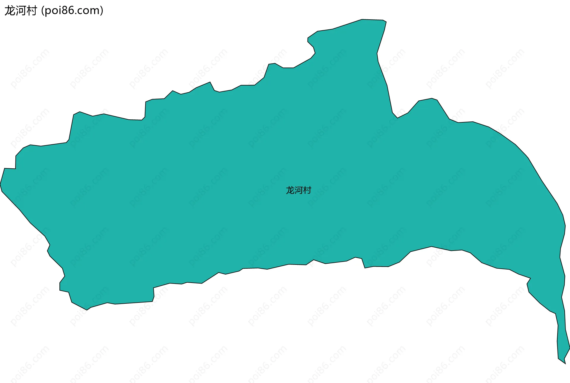 龙河村边界地图