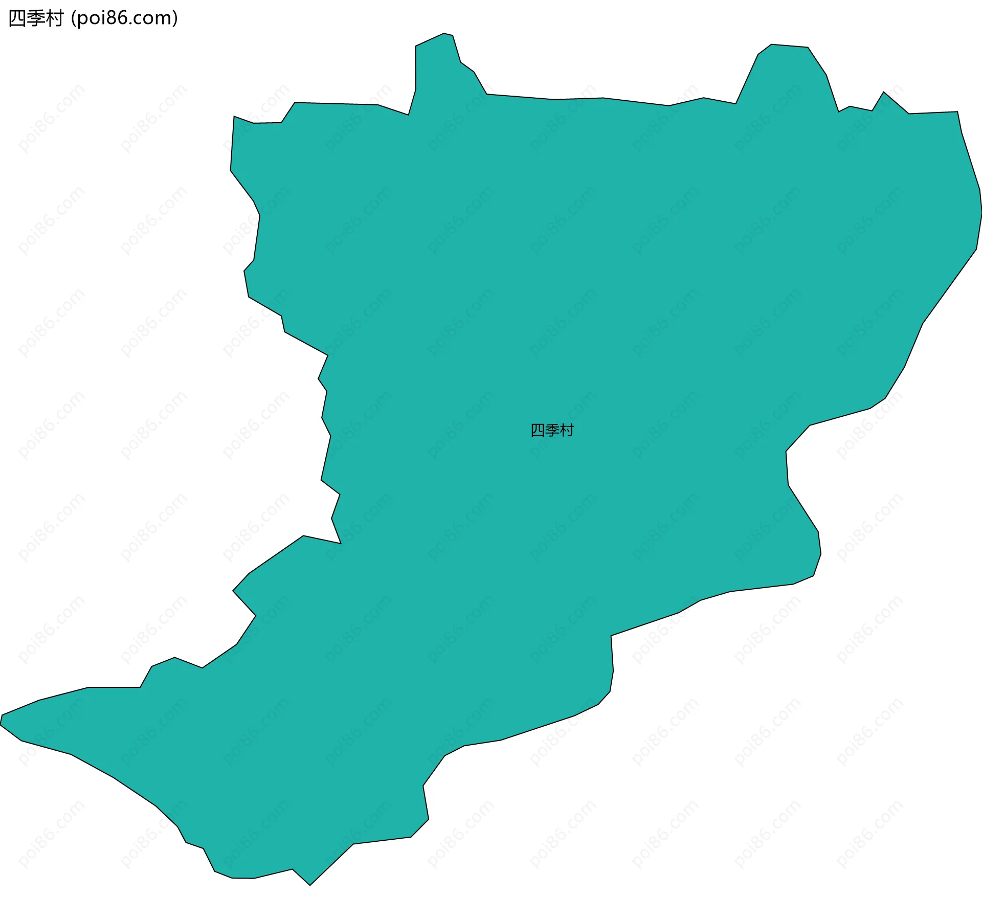 四季村边界地图