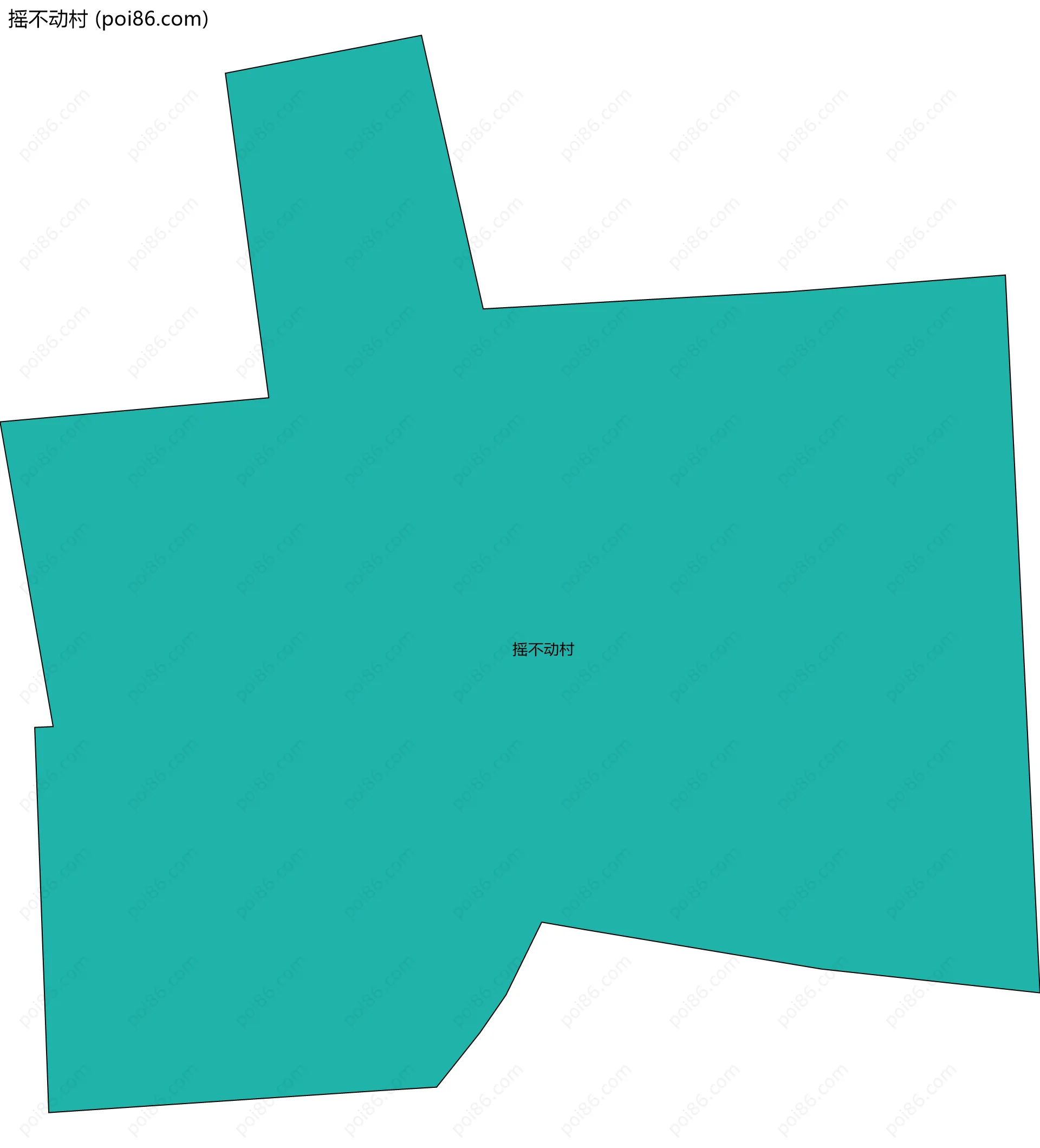 摇不动村边界地图