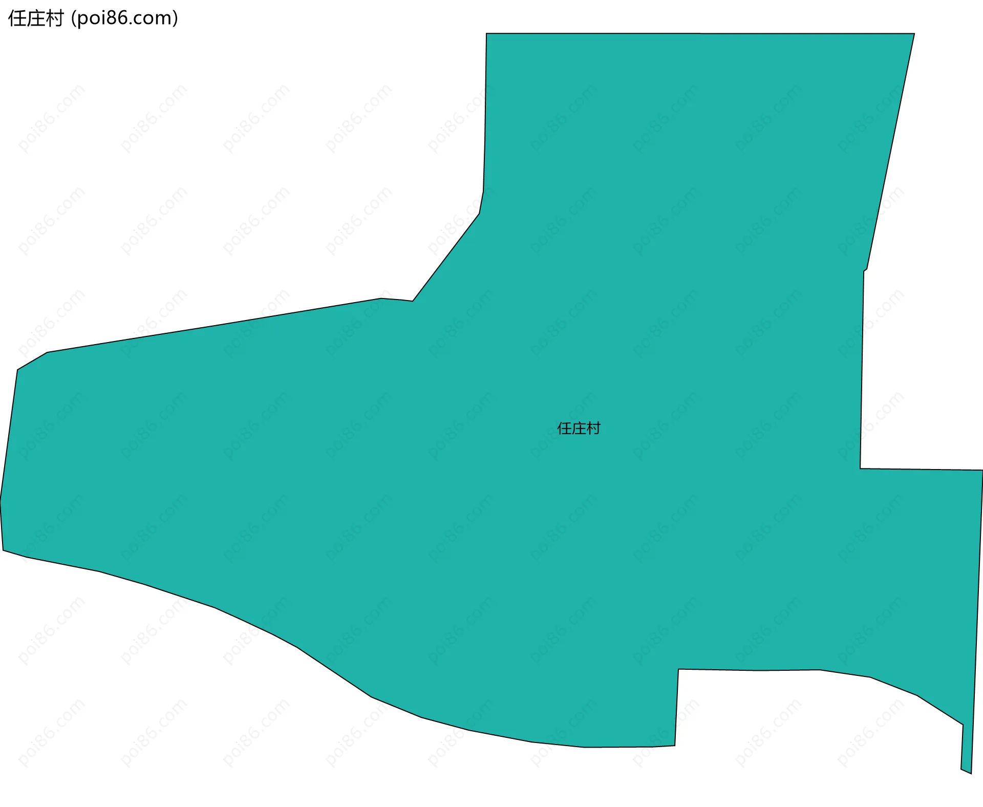 任庄村边界地图